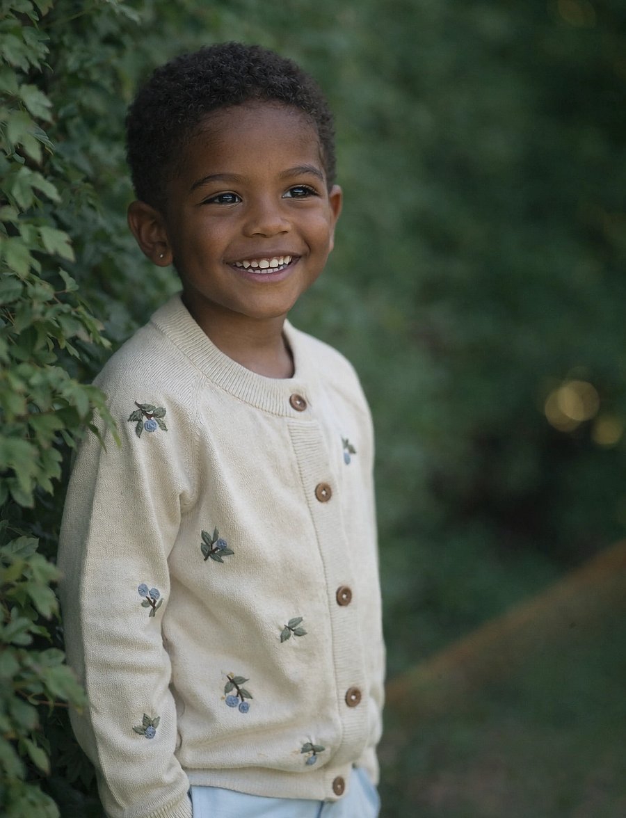 Hanevild - Blueberry cardigan - cardigans - summer sand - 3