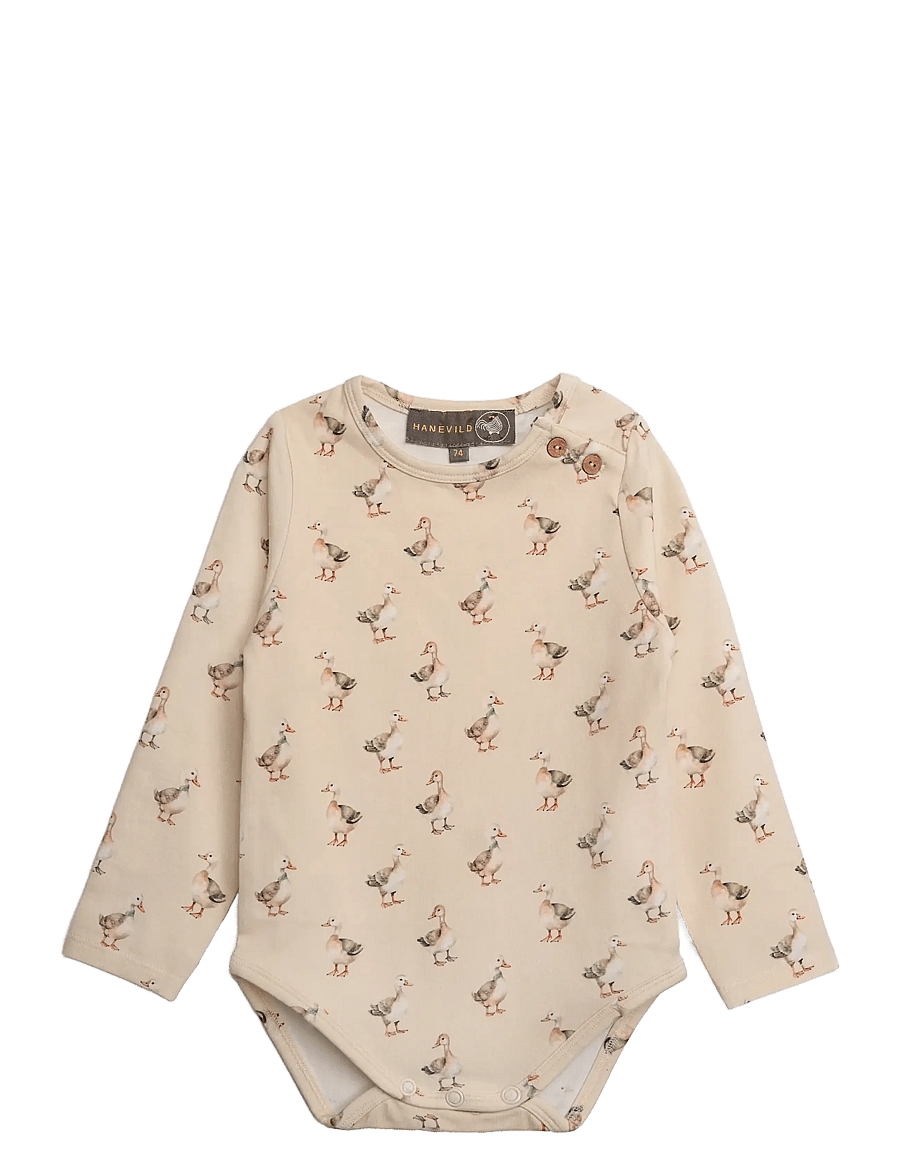 Hanevild - Goose romper - baby - pikkade varrukatega bodid - cream - 1