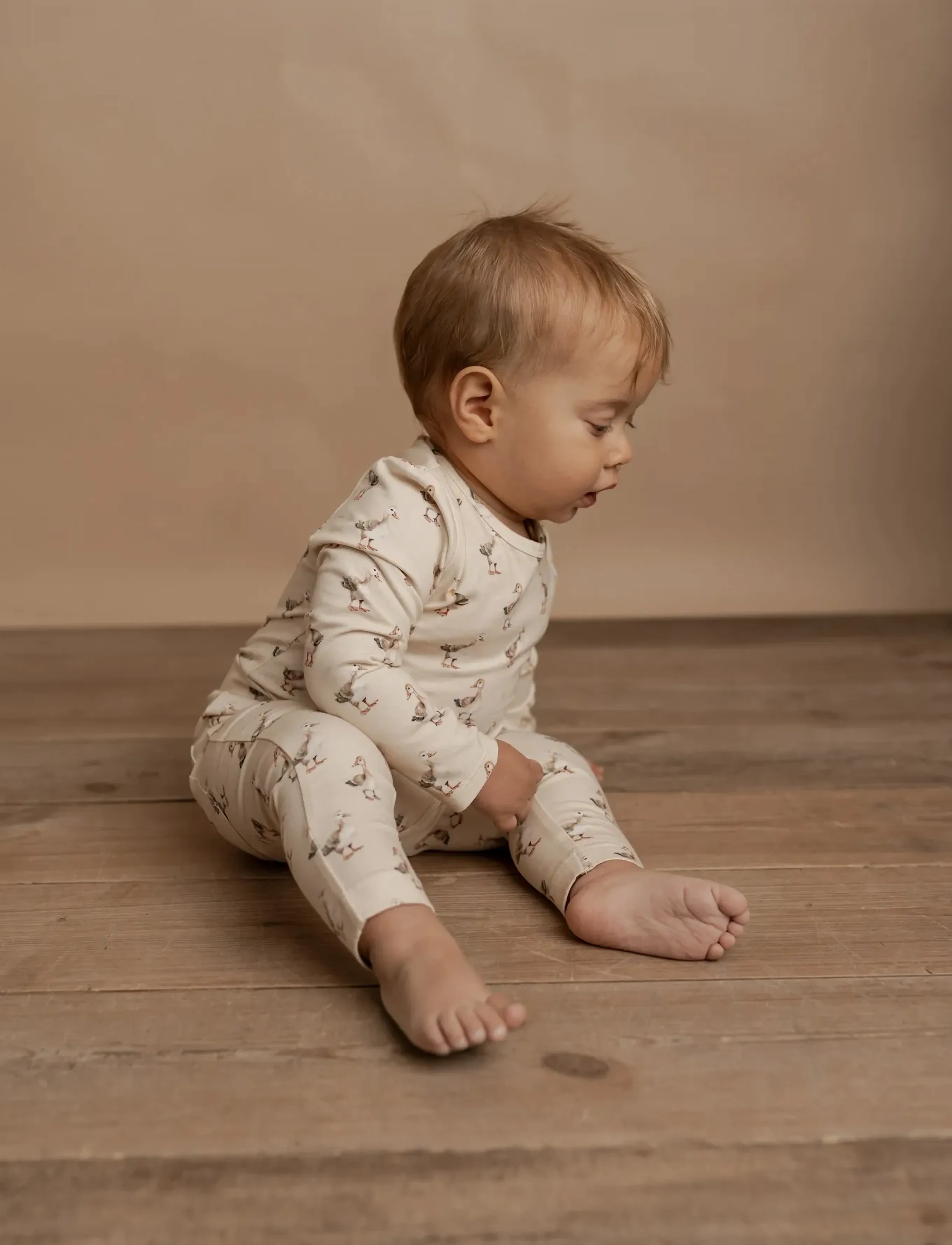 Hanevild - Goose romper - baby - pikkade varrukatega bodid - cream - 3