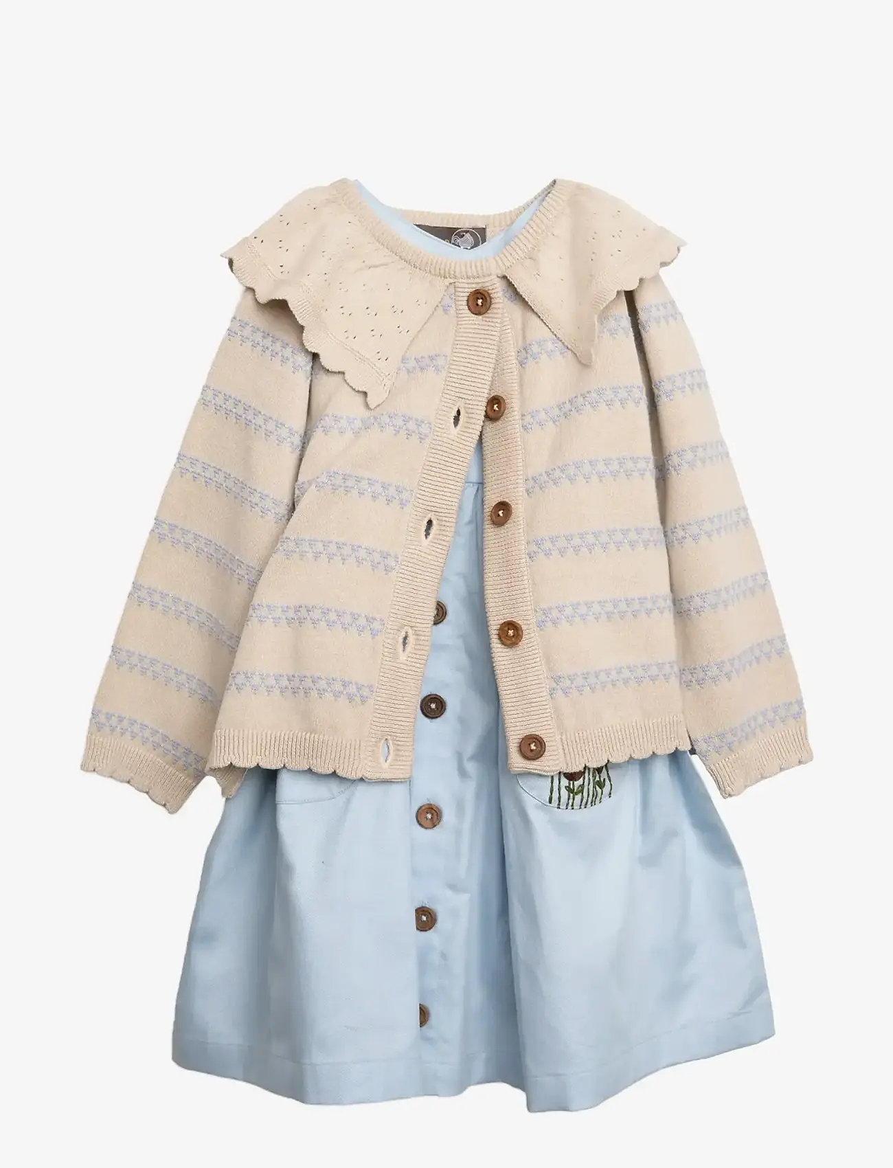 Hanevild - heart cardigan - susegamieji megztiniai - summer sand - 3