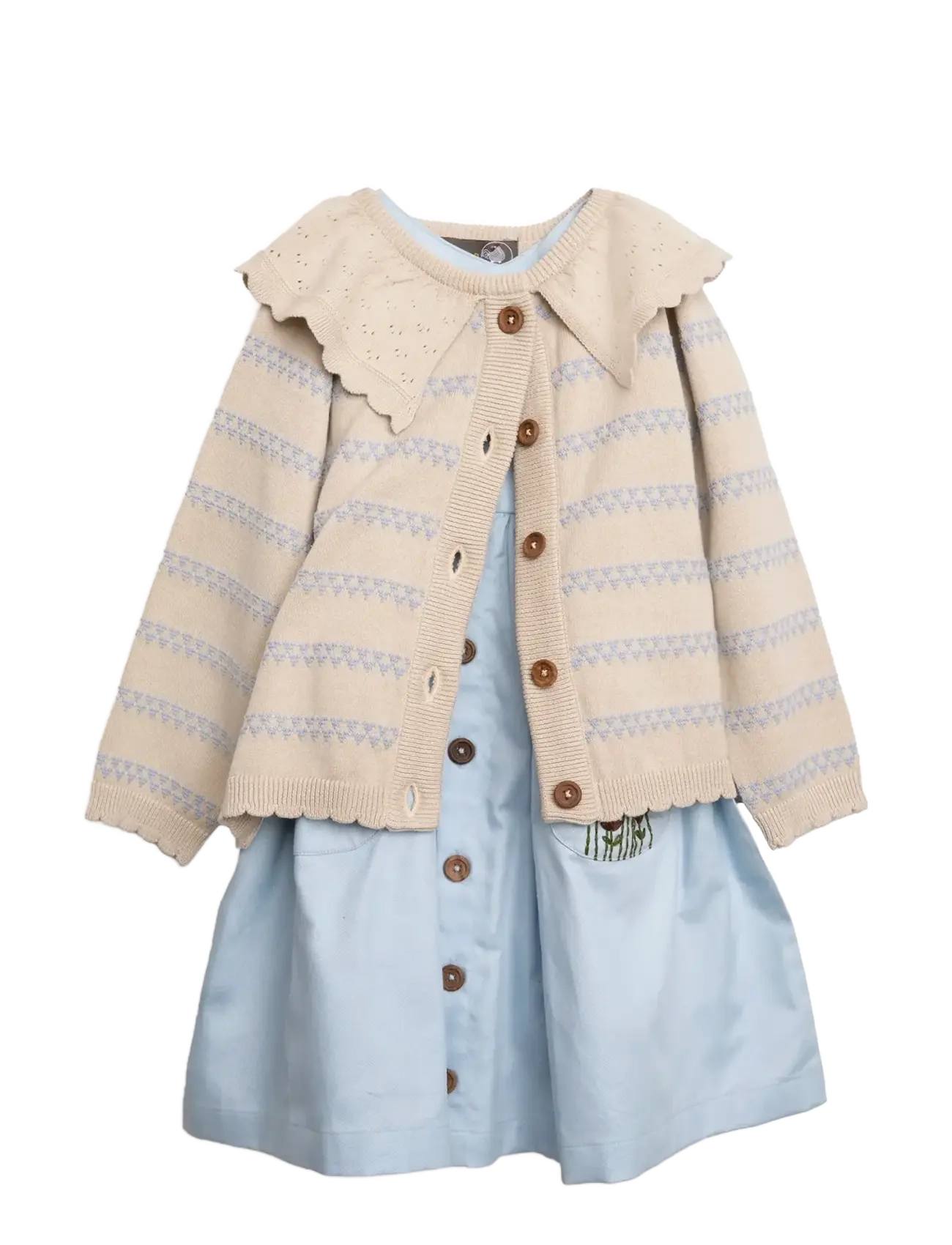 Hanevild - heart cardigan - cardigans - summer sand - 3