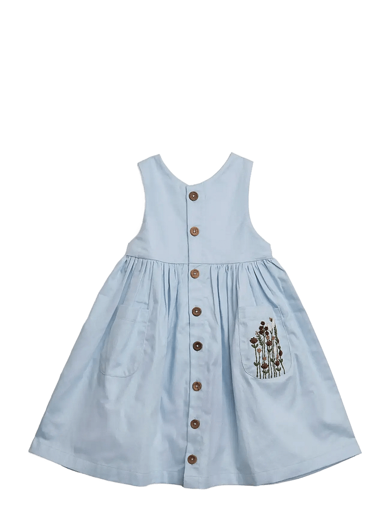 Hanevild - Sine dress - varrukateta beebi kleidid - kentucky blue - 1