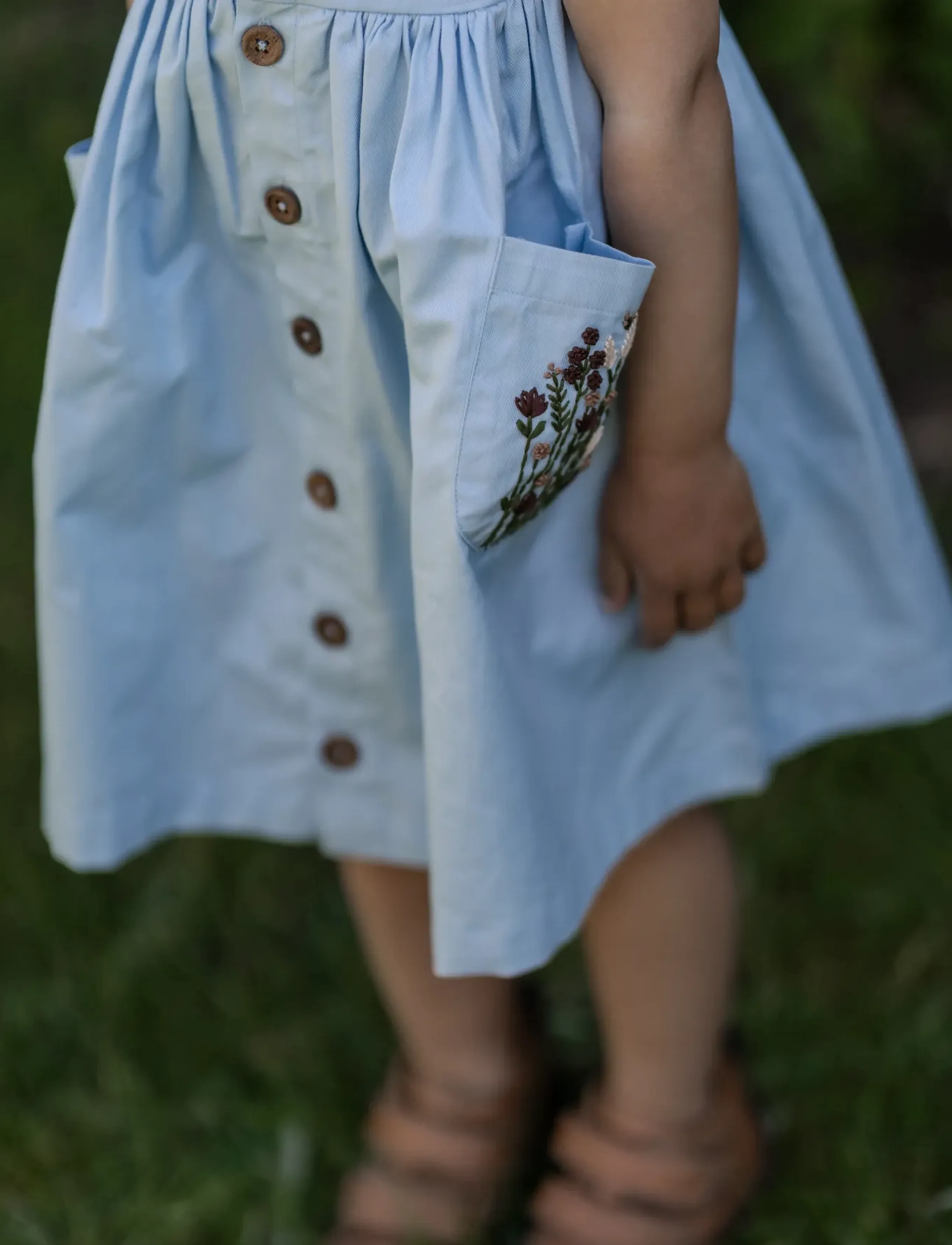 Hanevild - Sine dress - Ärmellose babykleider - kentucky blue - 4