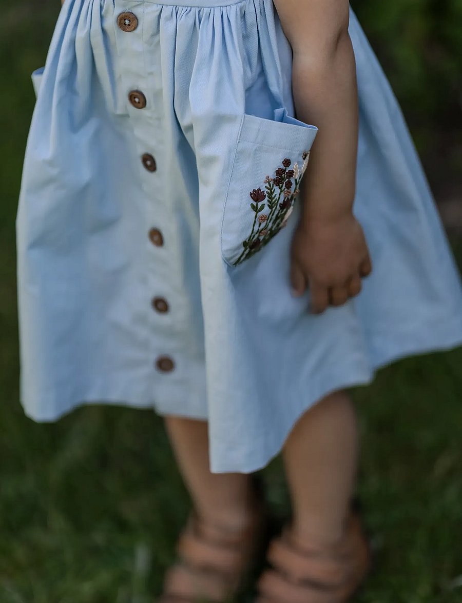 Hanevild - Sine dress - Ärmellose babykleider - kentucky blue - 4