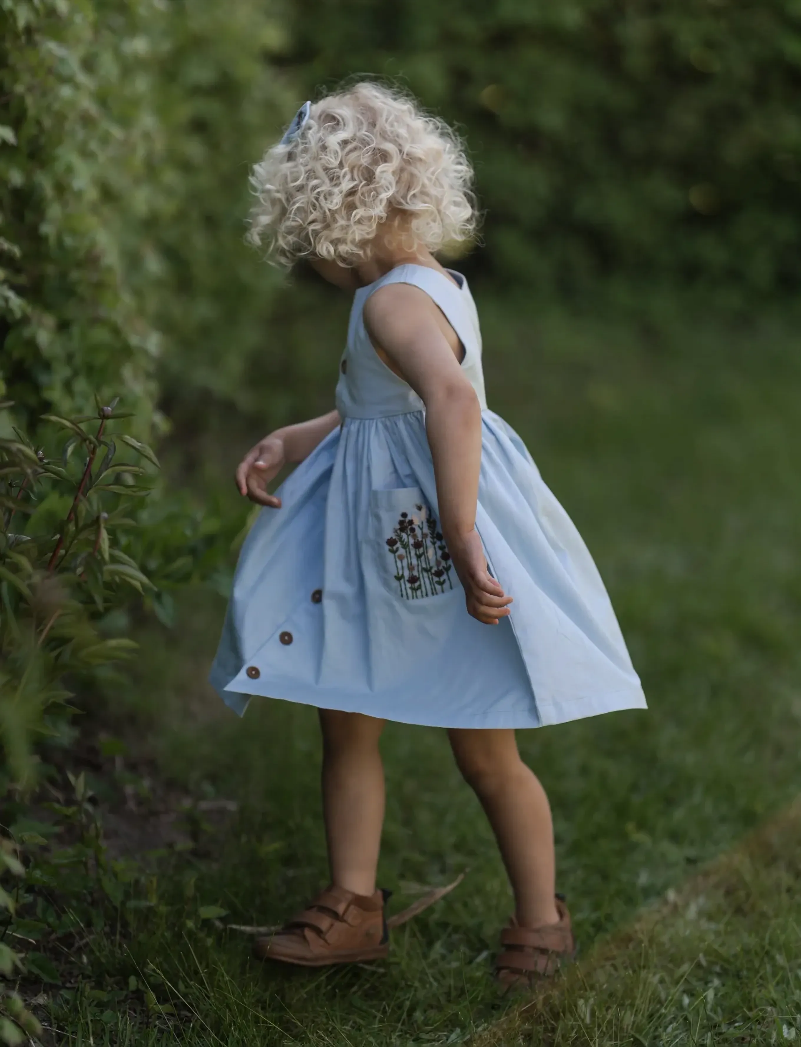 Hanevild - Sine dress - Ärmellose babykleider - kentucky blue - 5