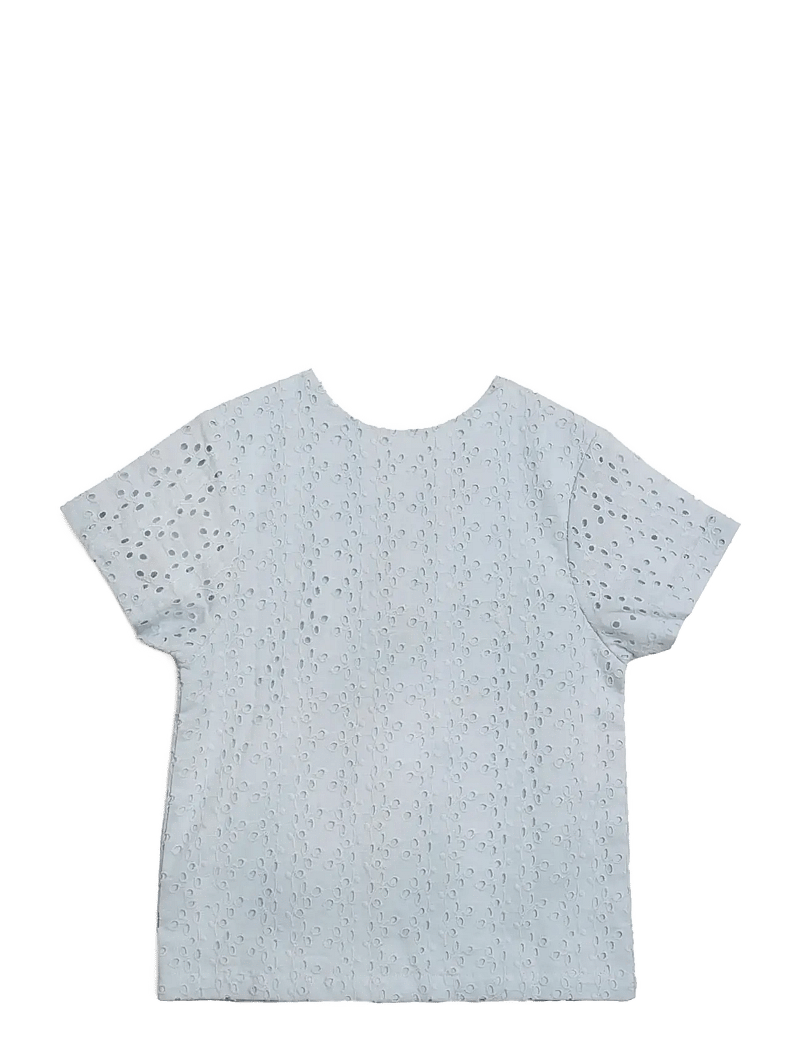 Hanevild - Lace t-shirt - bluser & tunikaer - kentucky blue - 1
