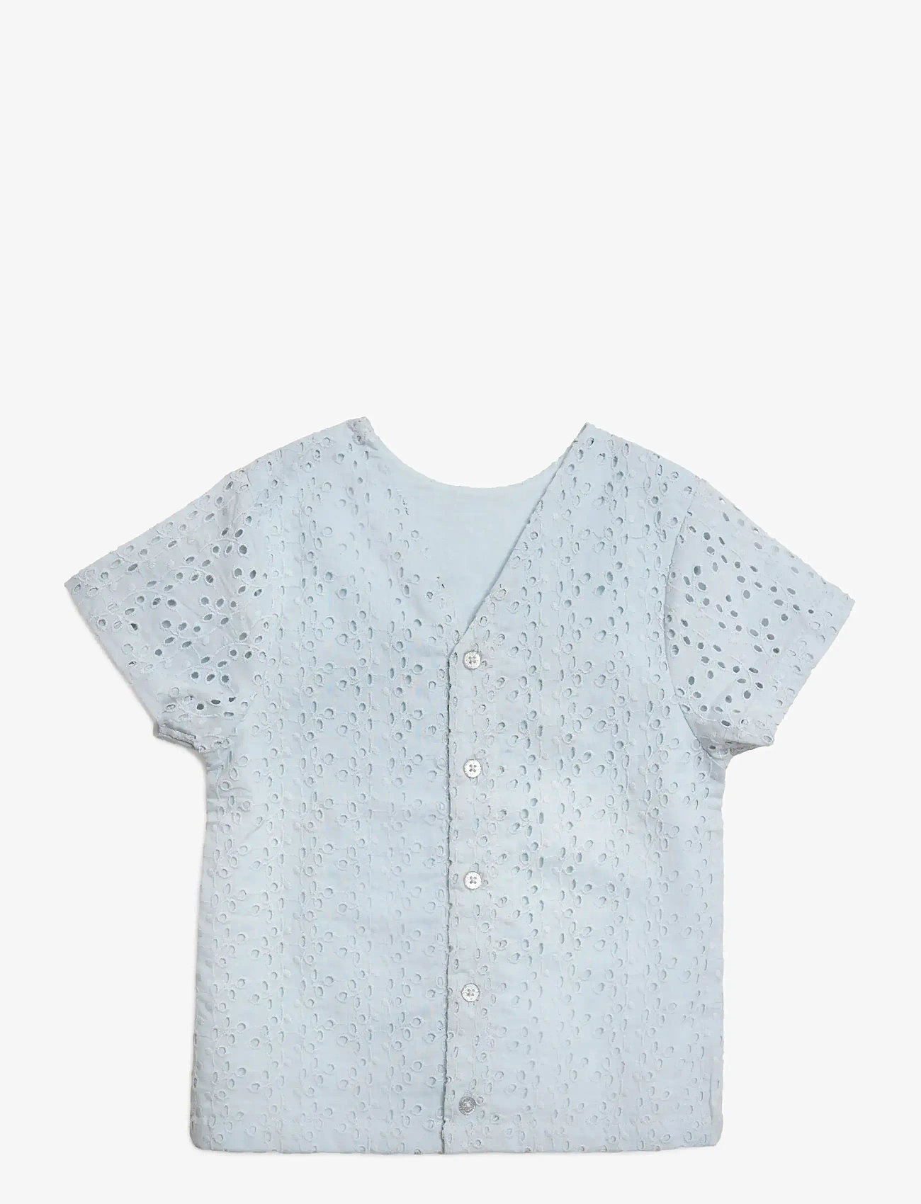 Hanevild - Lace t-shirt - bluser & tunikaer - kentucky blue - 2