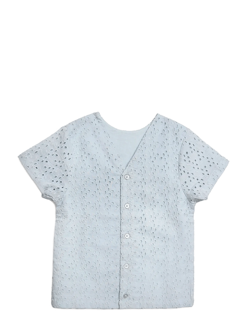 Hanevild - Lace t-shirt - bluser & tunikaer - kentucky blue - 2