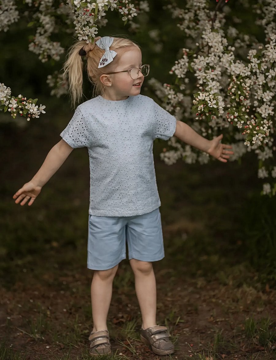 Hanevild - Lace t-shirt - palaidinės ir tunikos - kentucky blue - 4