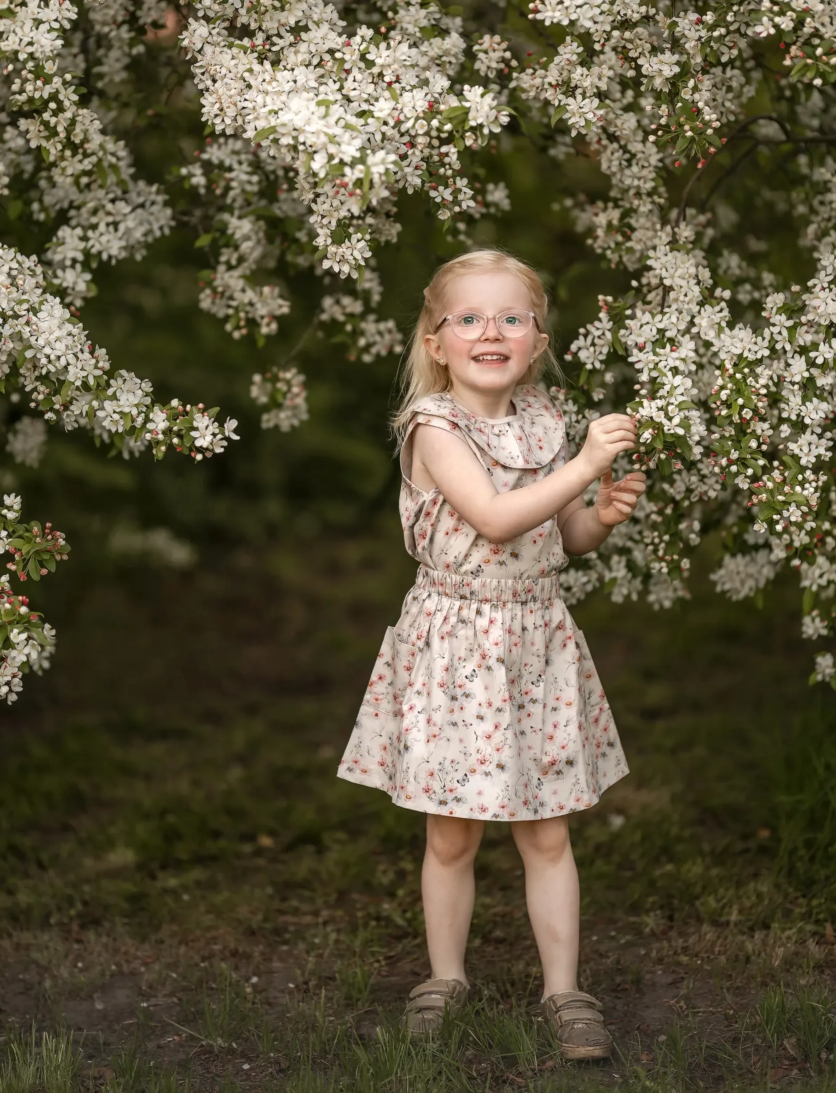 Hanevild Summer Skirt, 98/104, Röcke, Weiß - Short Kinder