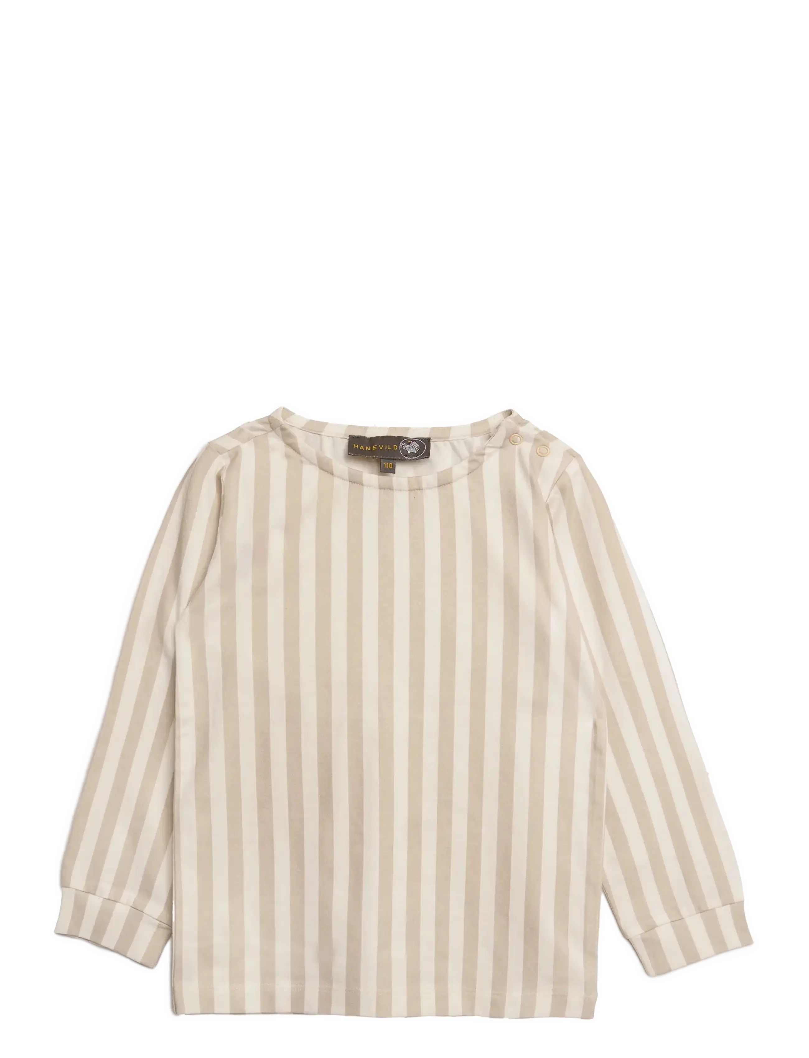 Hanevild Striped blouse - boy - Odzież - BEIGE / beige