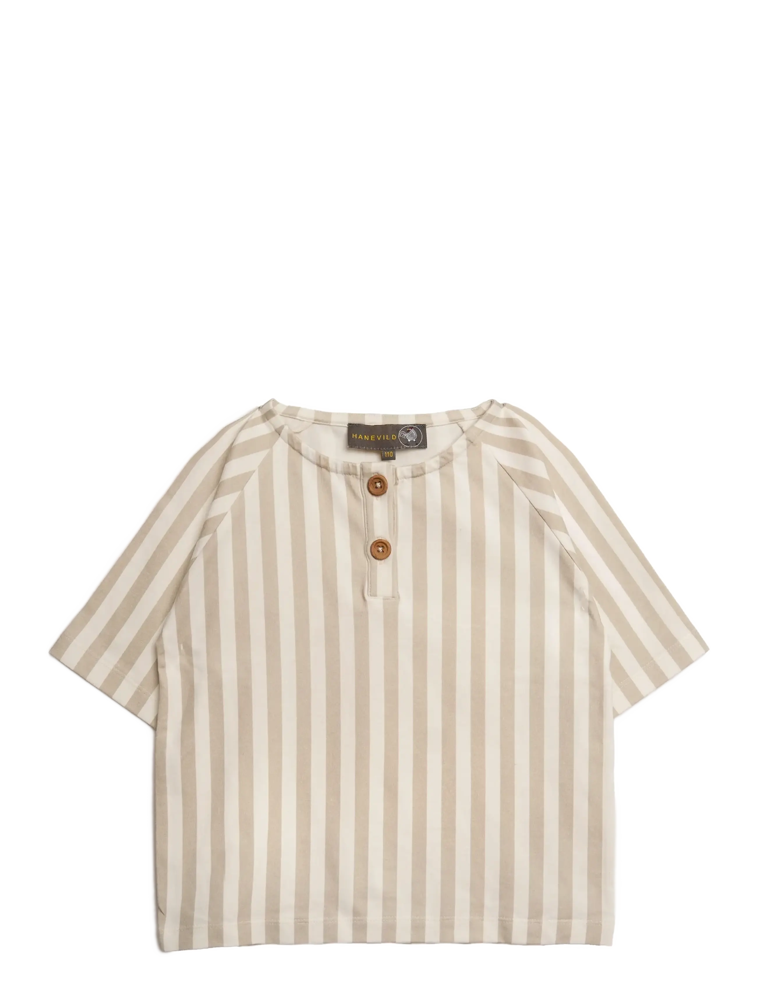 Hanevild - Striped t-shirt - kurzärmelige - beige - 1