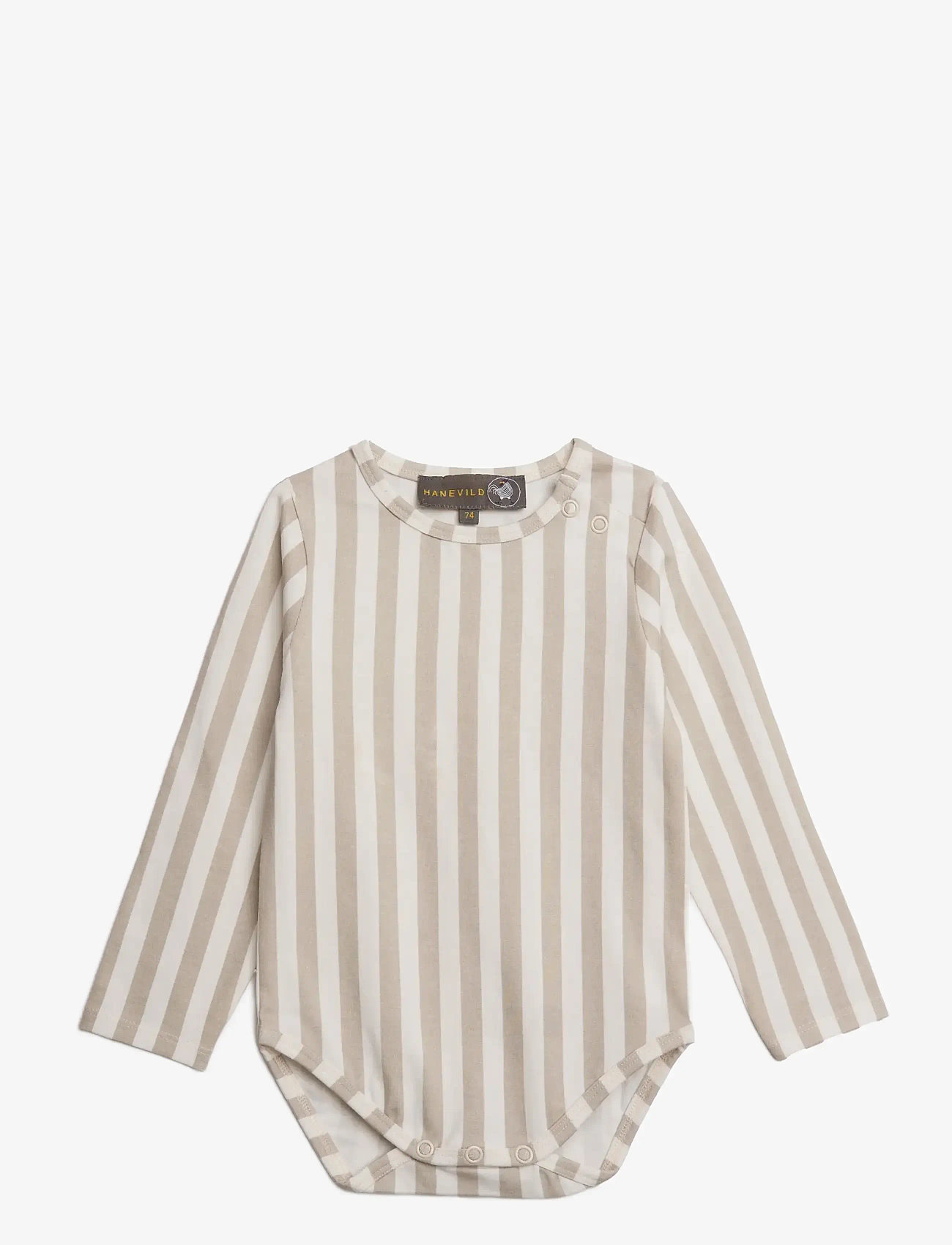 Hanevild - Striped romper - langærmede bodyer - summersand - 1