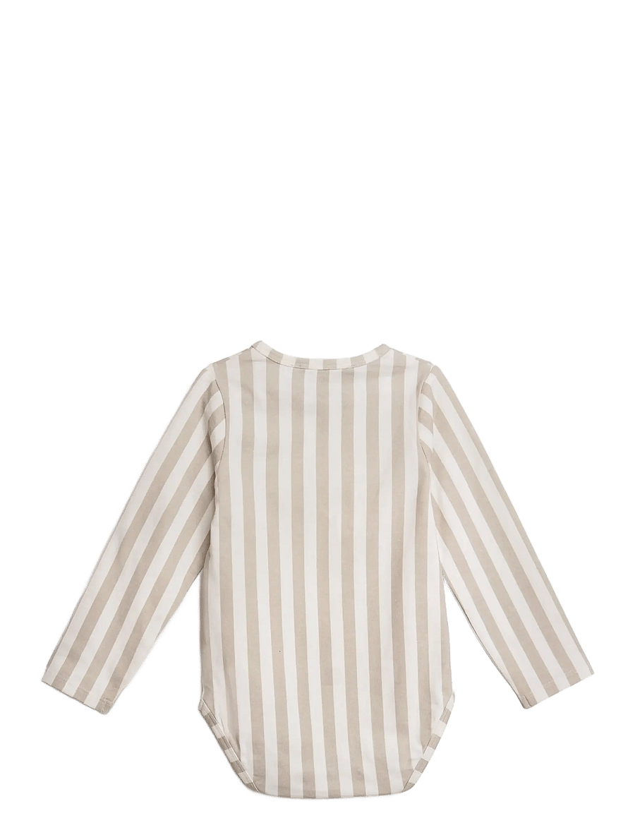 Hanevild - Striped romper - langærmede bodyer - summersand - 2