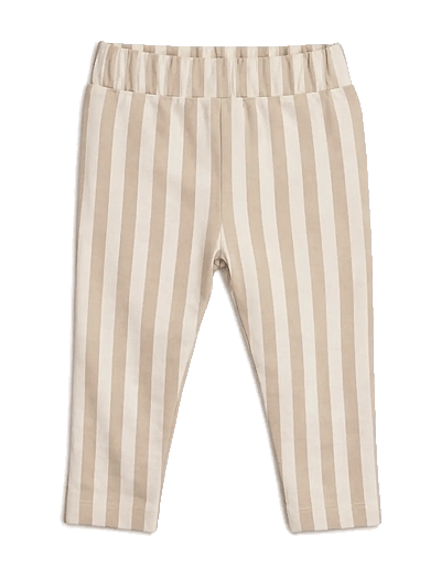 Hanevild Striped leggings, baby - Leggings - SUMMERSAND / cream