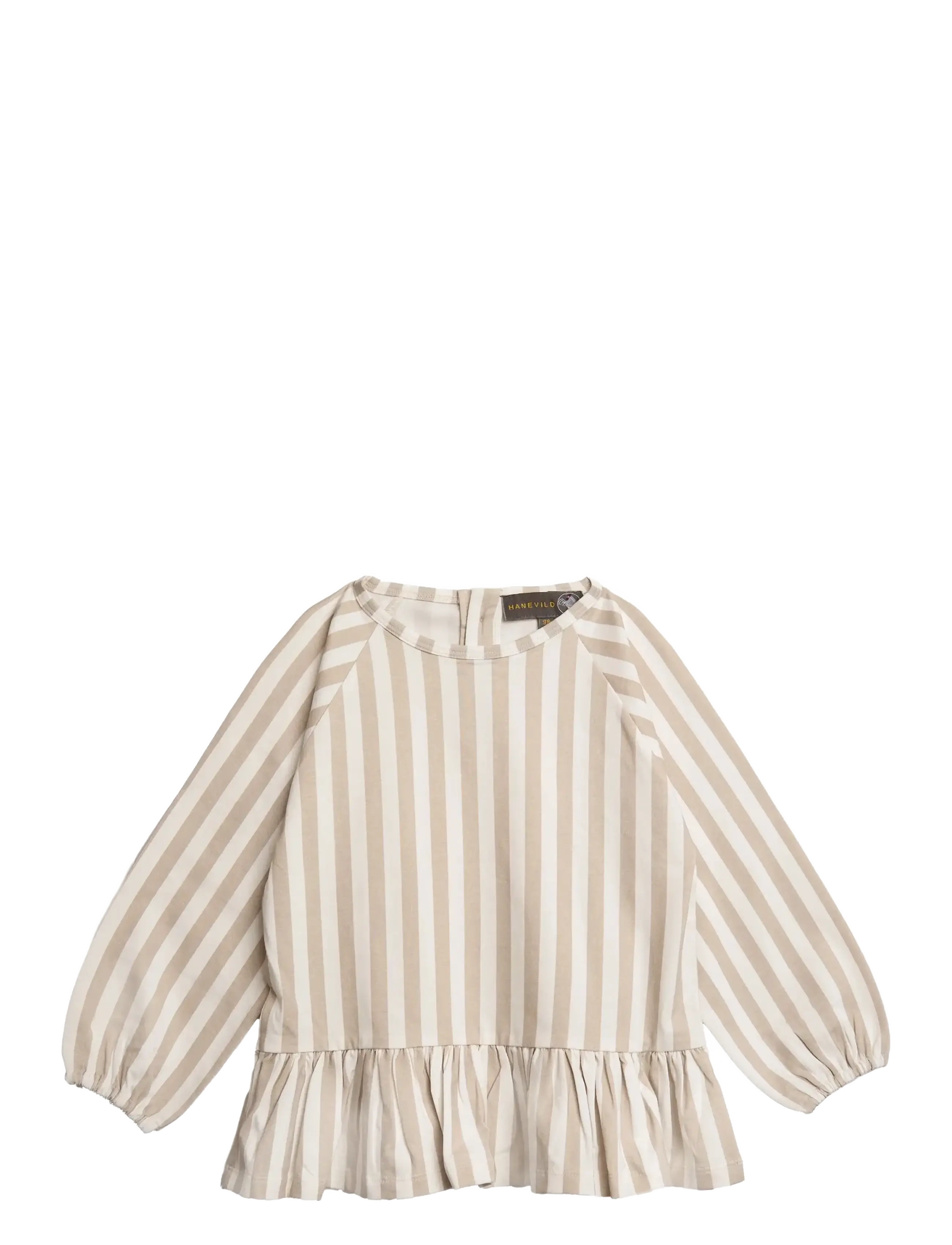 Hanevild Striped blouse - girl - Odzież - BEIGE / beige