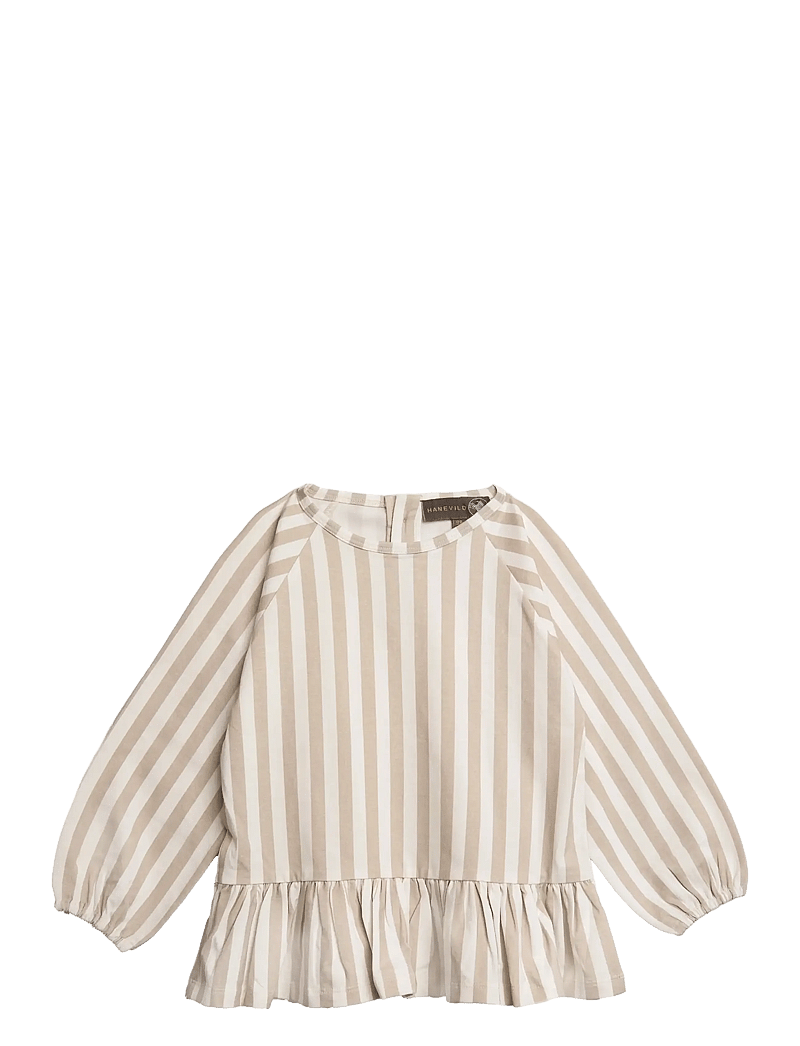 Hanevild - Striped blouse - girl - bluser & tunikaer - beige - 1