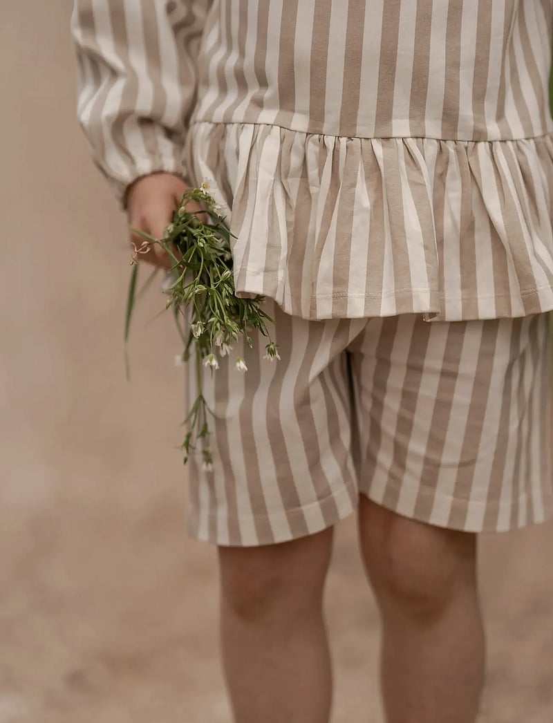 Hanevild - Striped blouse - girl - bluser & tunikaer - beige - 3