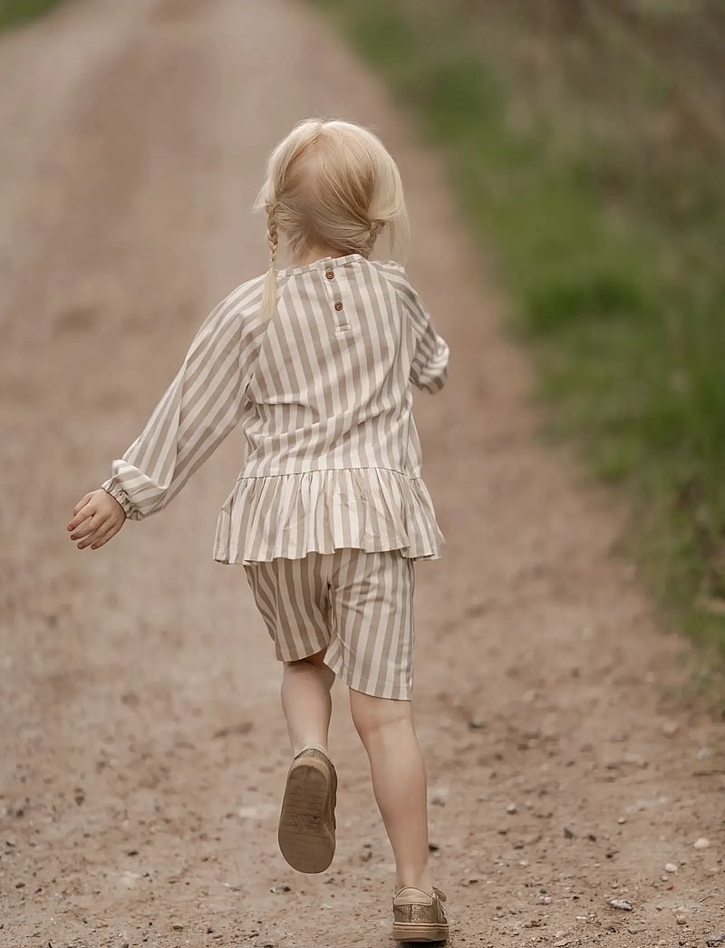 Hanevild - Striped blouse - girl - bluser & tunikaer - beige - 4