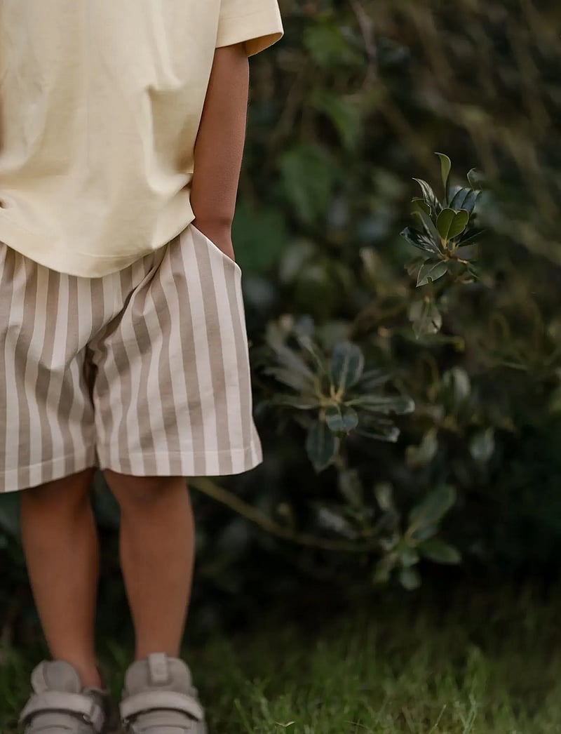Hanevild - Striped shorts - casual shorts - beige - 3