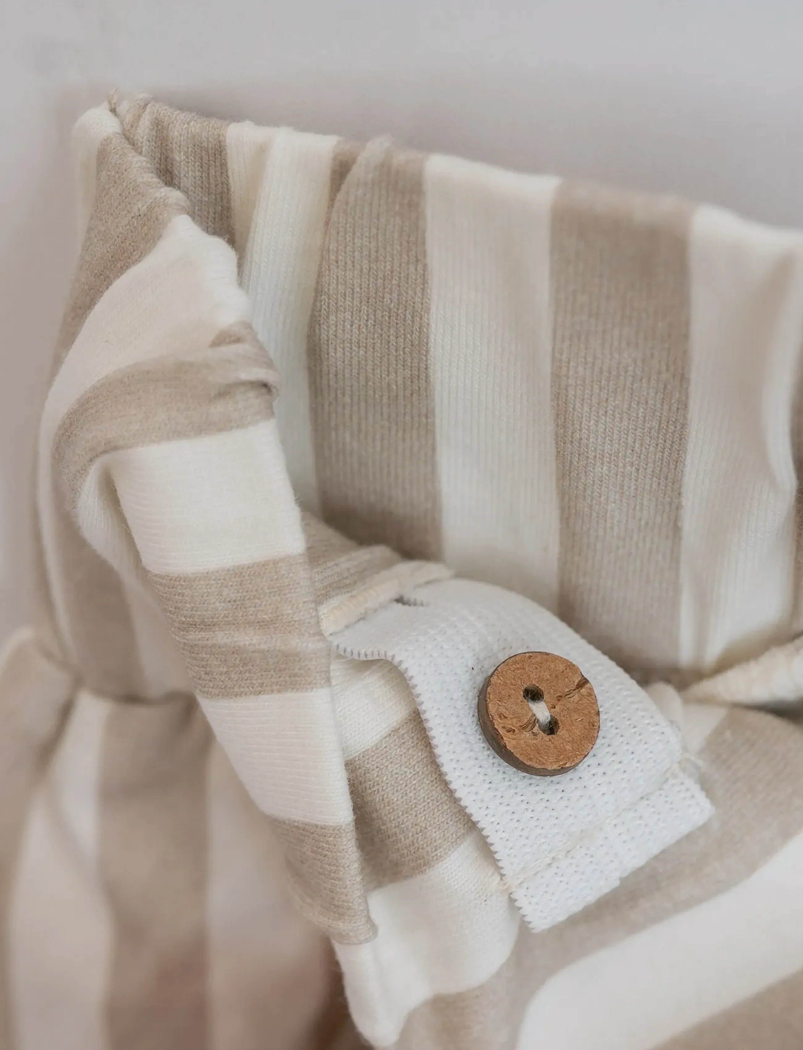 Hanevild - Striped shorts - casual shorts - beige - 5