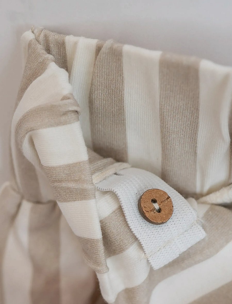 Hanevild - Striped shorts - casual shorts - beige - 5