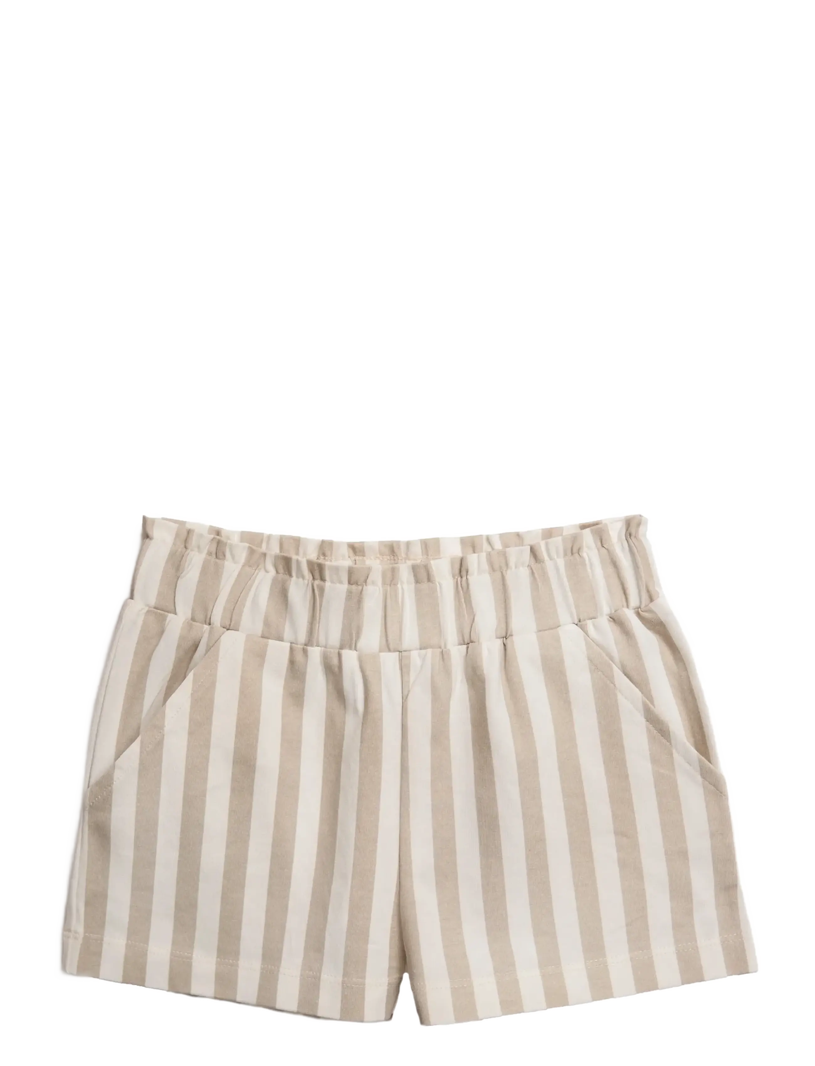 Hanevild Striped shorts - girl - Riided - BEIGE / beige