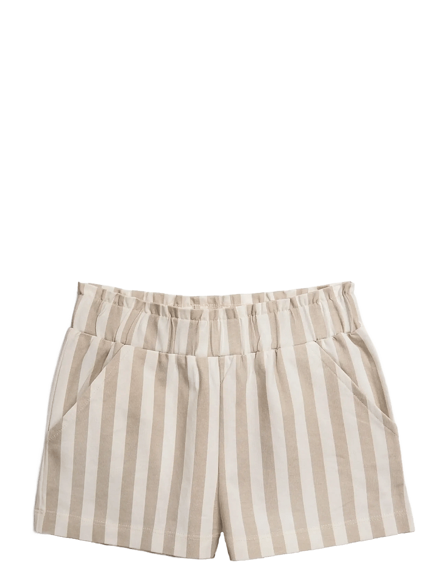Hanevild - Striped shorts - girl - casual shorts - beige - 1