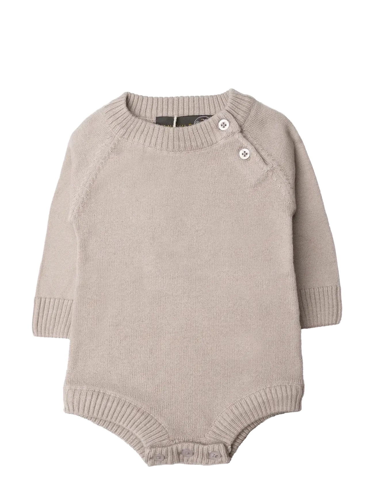 HANEVILD Martin Romper - Merino Wolle Beige - 80 - Kinder