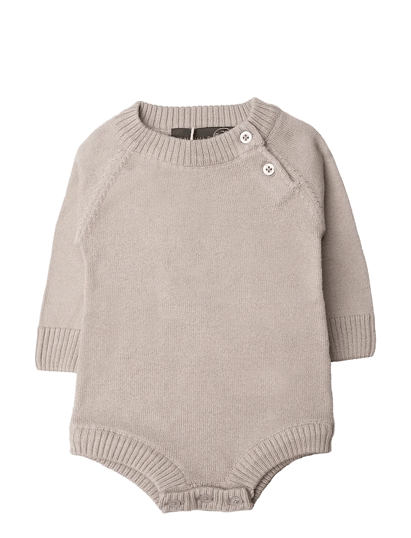 Hanevild - Martin romper - merino wool - langærmede bodyer - oatmeal - 1