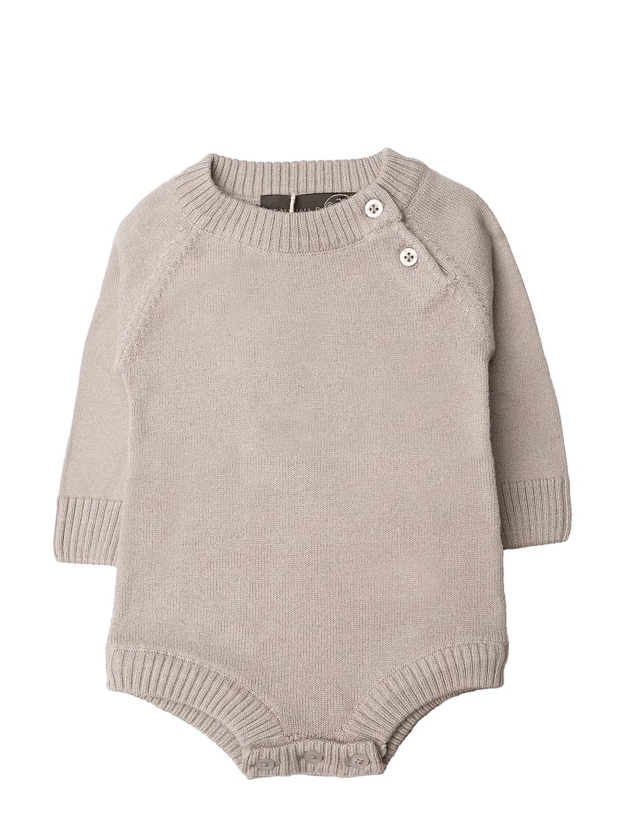 Hanevild - Martin romper - merino wool - pikkade varrukatega bodid - oatmeal - 1