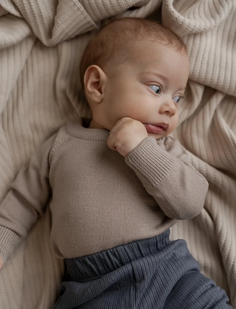 Hanevild - Martin romper - merino wool - langærmede bodyer - oatmeal - 4