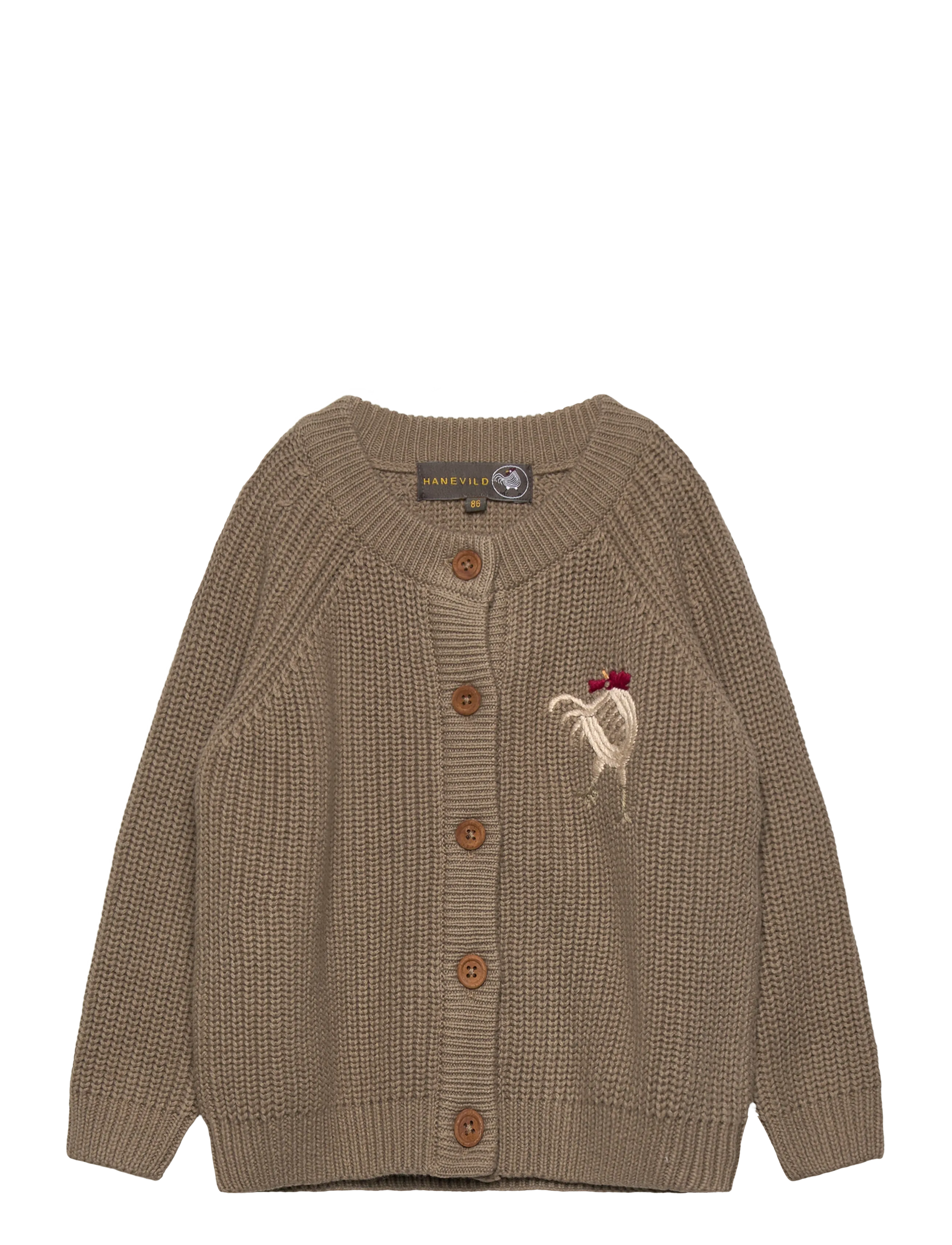 HANEVILD Kaj Cardigan Beige - 80 - Kinder