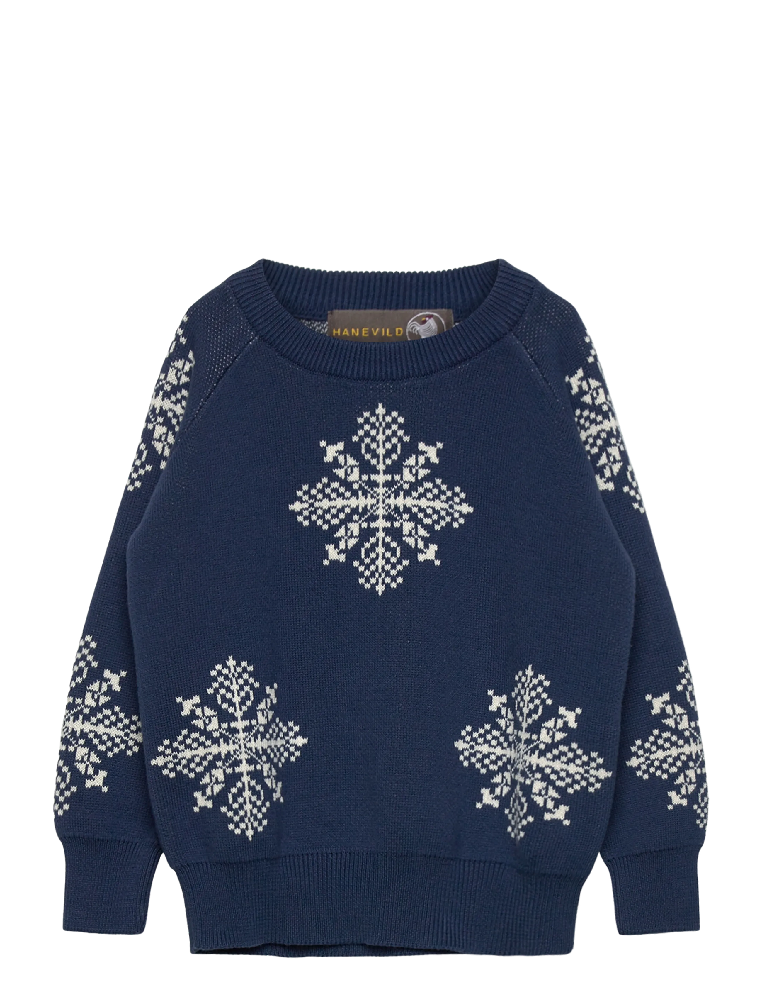 HANEVILD Snowflake Bluse, Blau Navy - 80 - Kinder