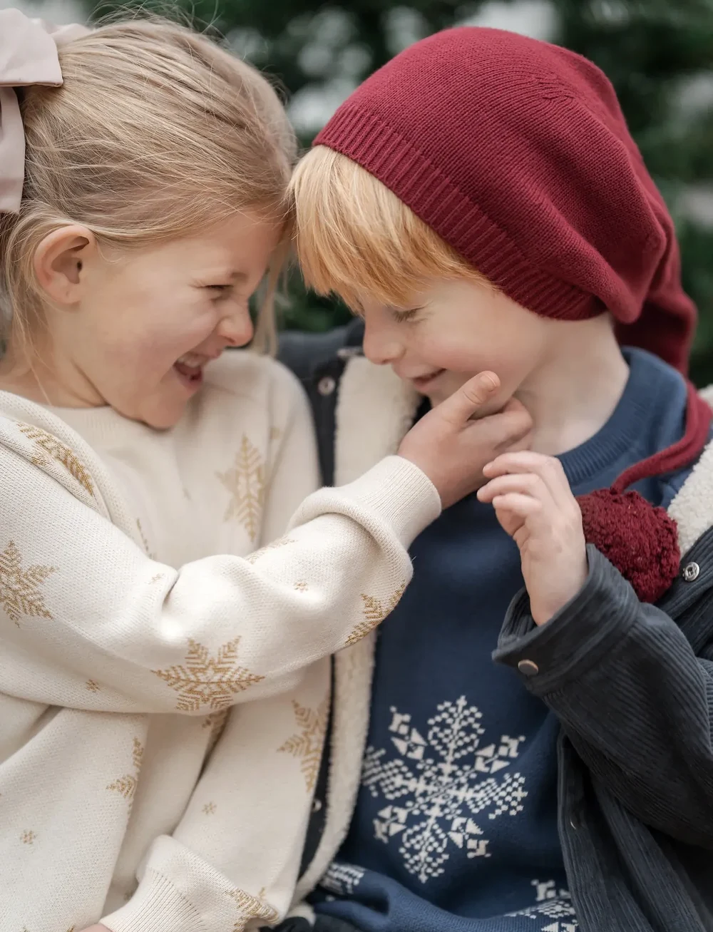 Hanevild - Snowflake blouse, blue - džemprid - ensign blue - 3