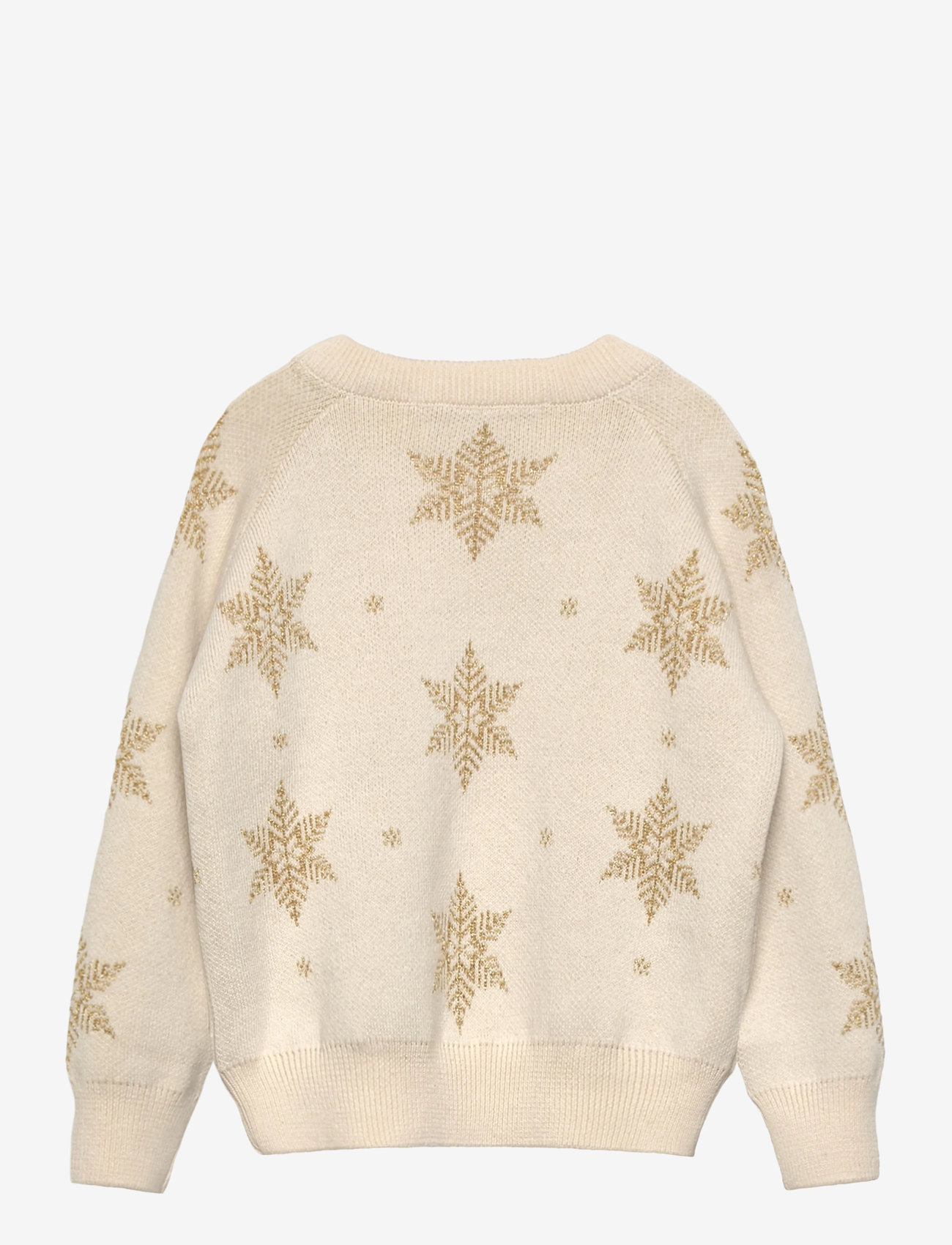 Hanevild - Snowflake blouse, gold - trøjer - ivory - 2