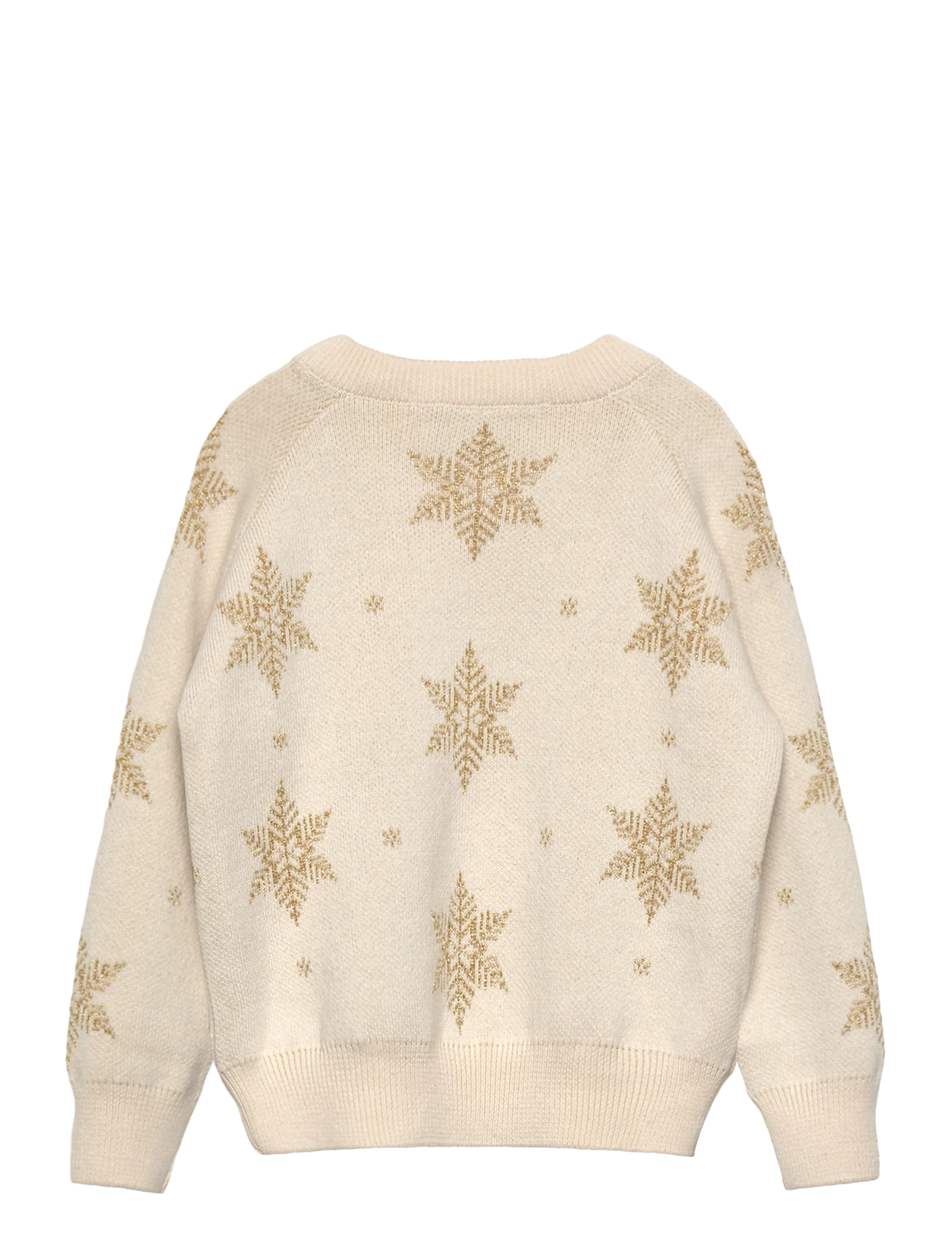Hanevild - Snowflake blouse, gold - pullover - ivory - 2