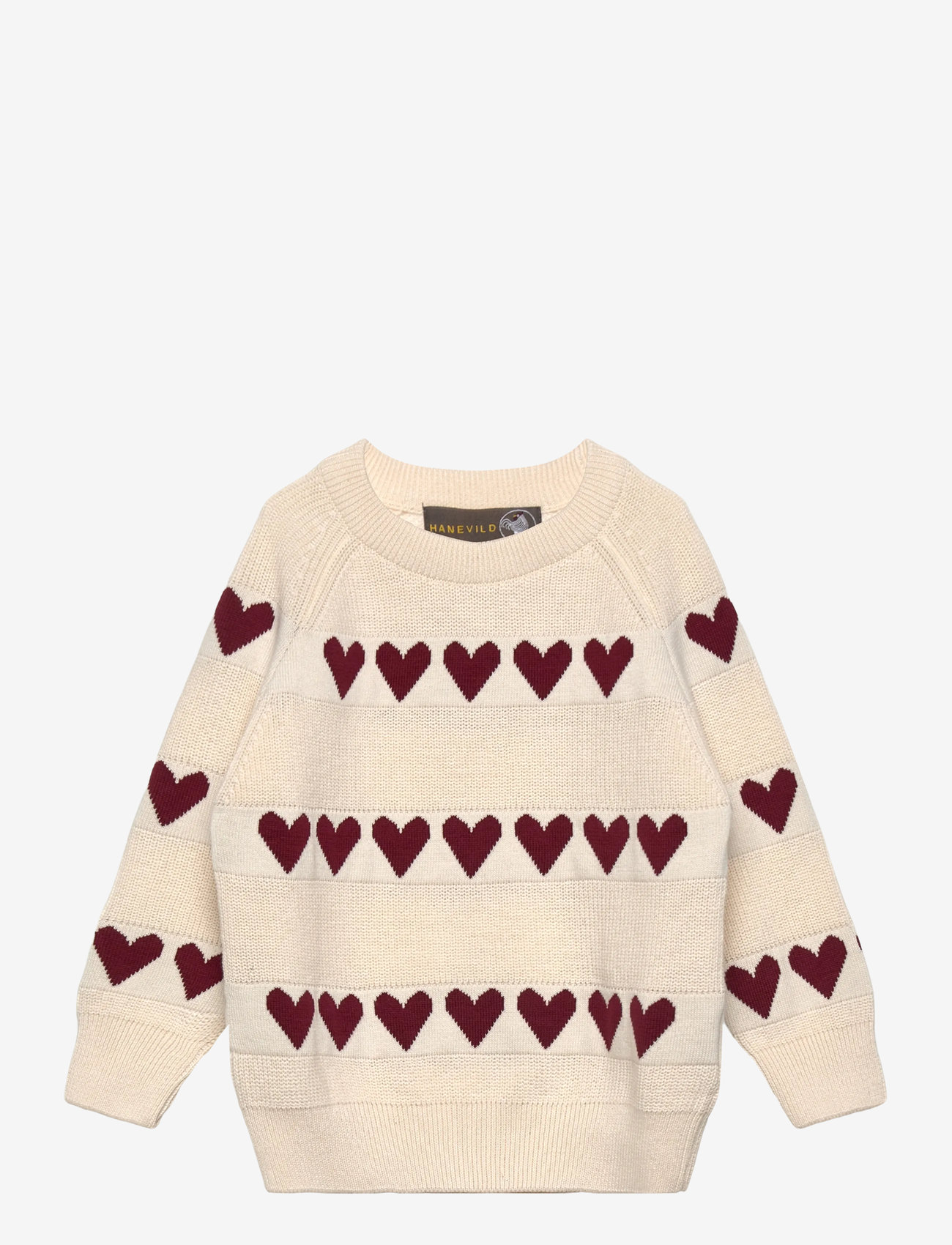 Hanevild - Red heart blouse - sügisesed riided - ivory - 0