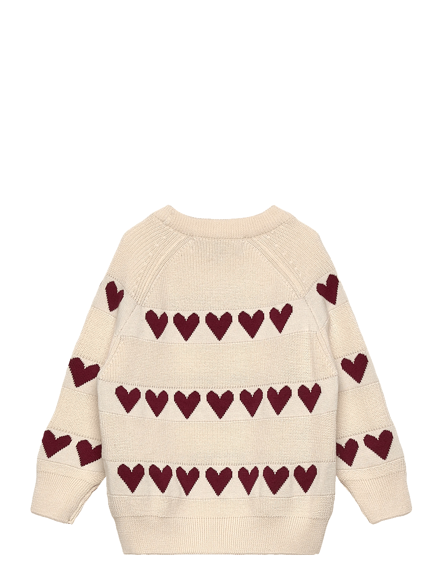 Hanevild - Red heart blouse - trøjer - ivory - 2