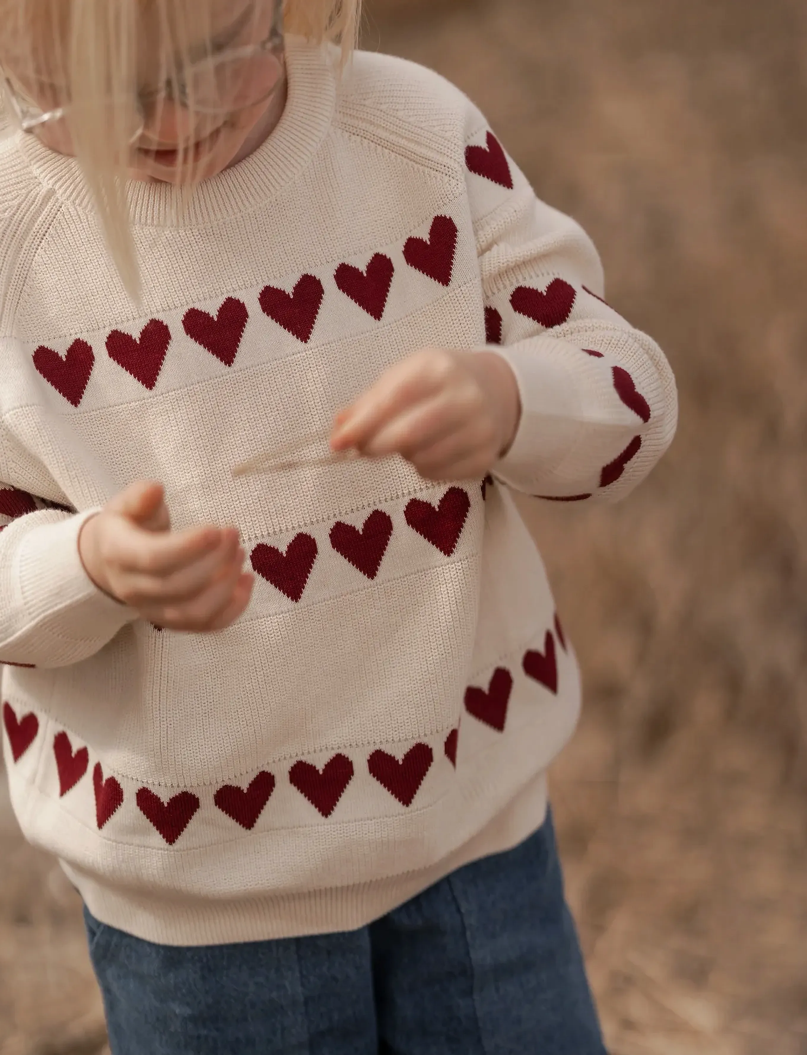 Hanevild - Red heart blouse - tröjor - ivory - 4