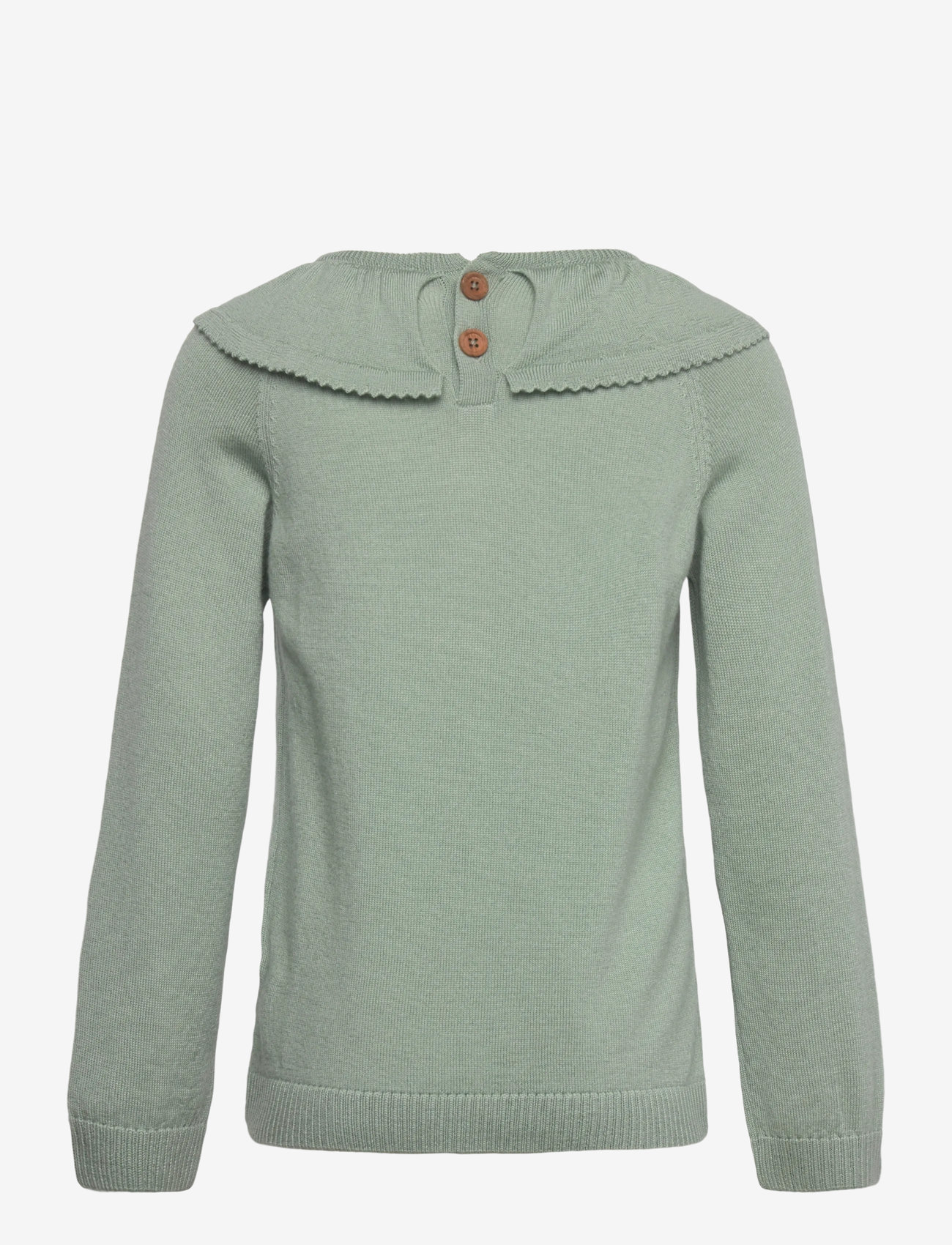 Hanevild - Lea blouse, merino wool - pullover - sage - 2