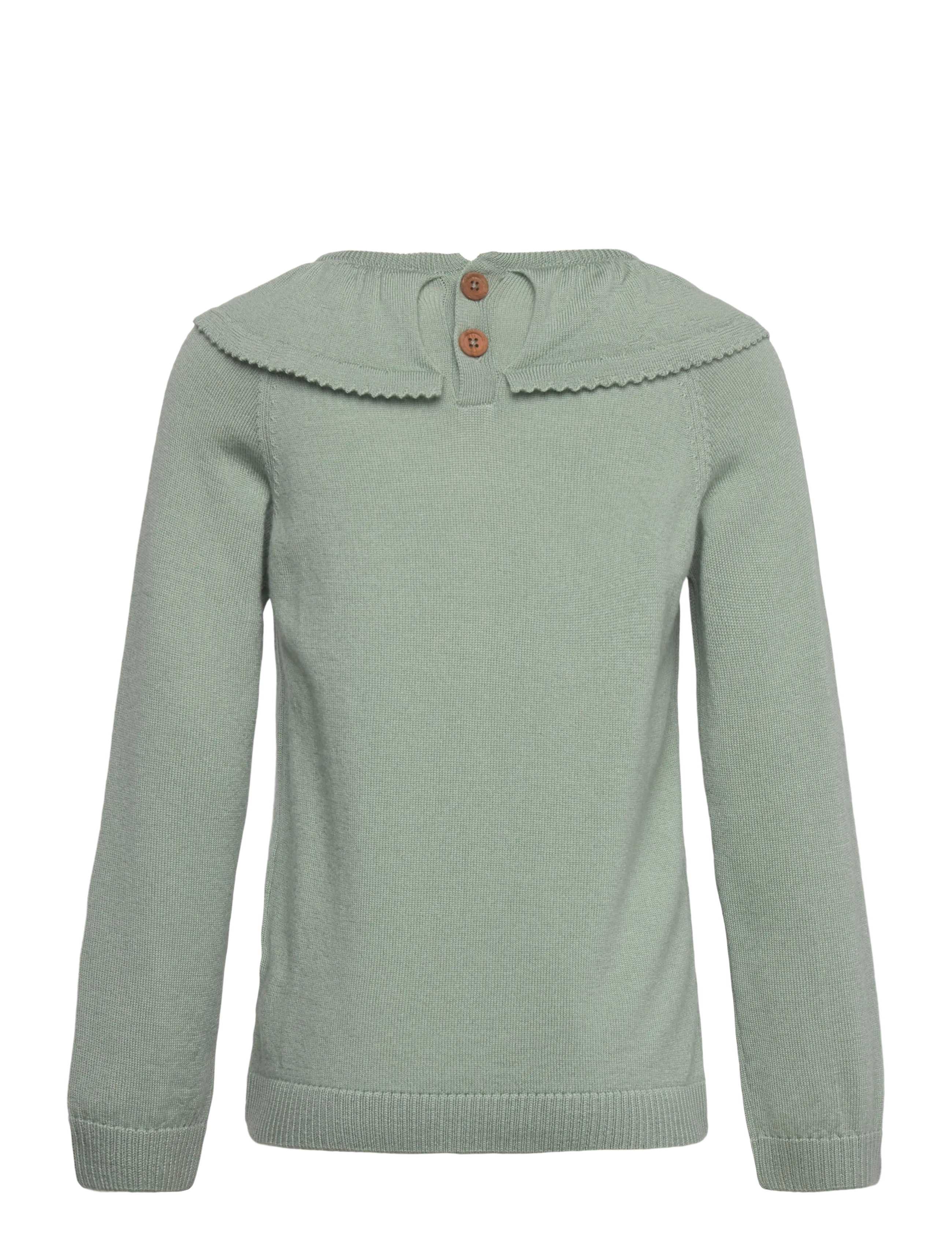 Hanevild - Lea blouse, merino wool - pullover - sage - 2