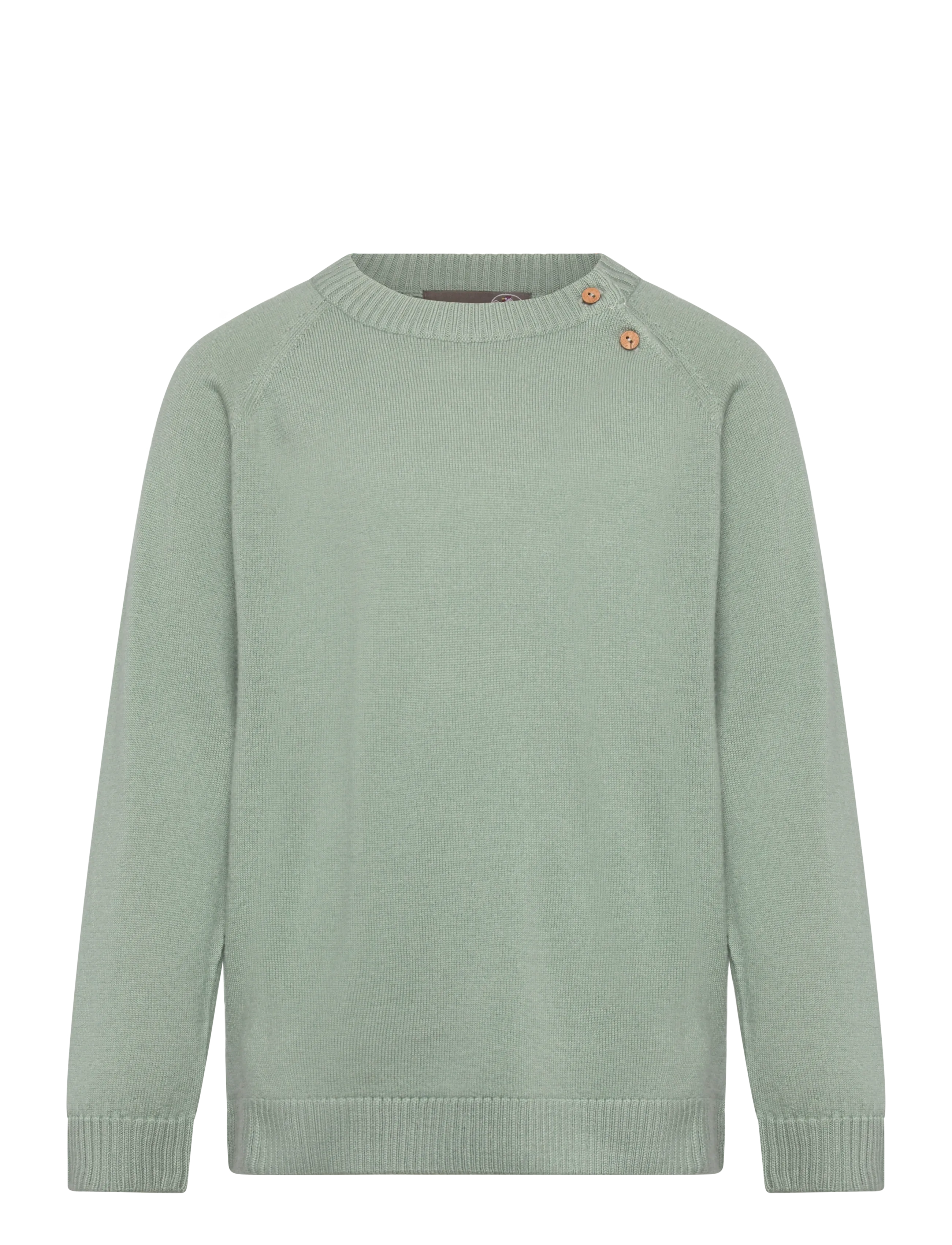 Hanevild Bertil blouse, merino wool - Strickmode - SAGE / green
