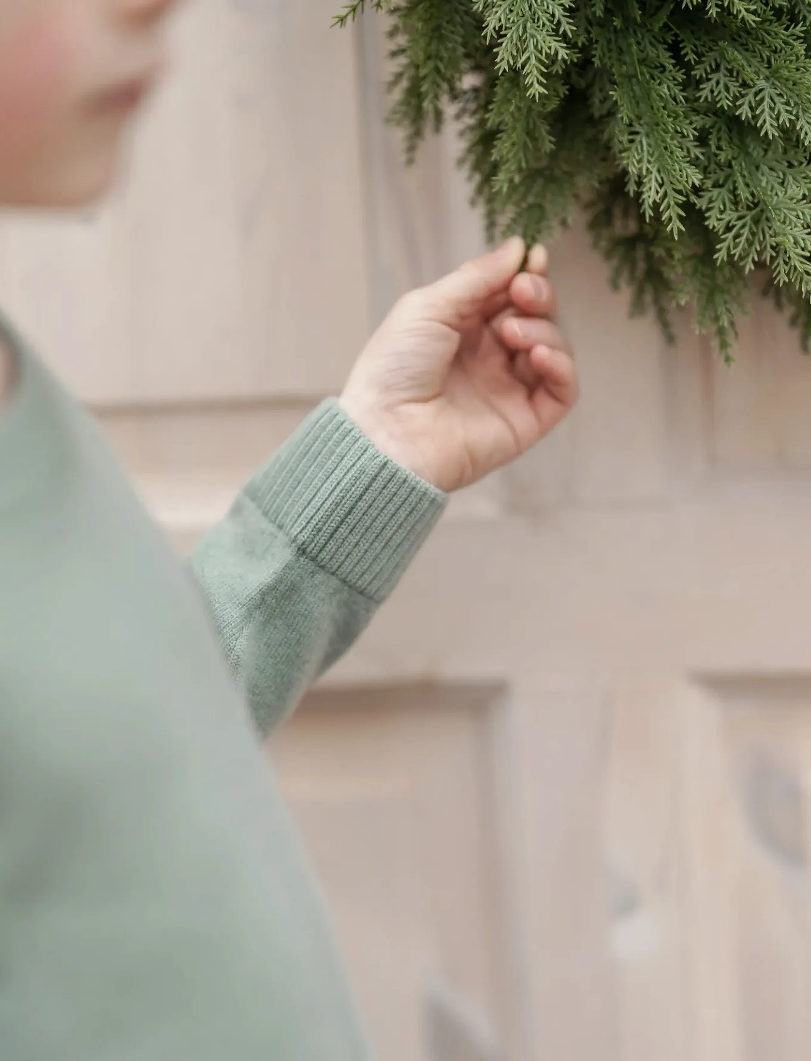 Hanevild - Bertil blouse, merino wool - jumpers - sage - 4