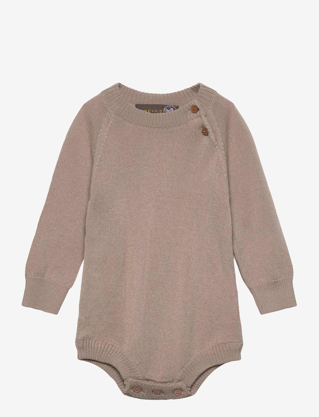 Hanevild - Martin romper, merinowool - pikkade varrukatega - cream oatmeal - 1