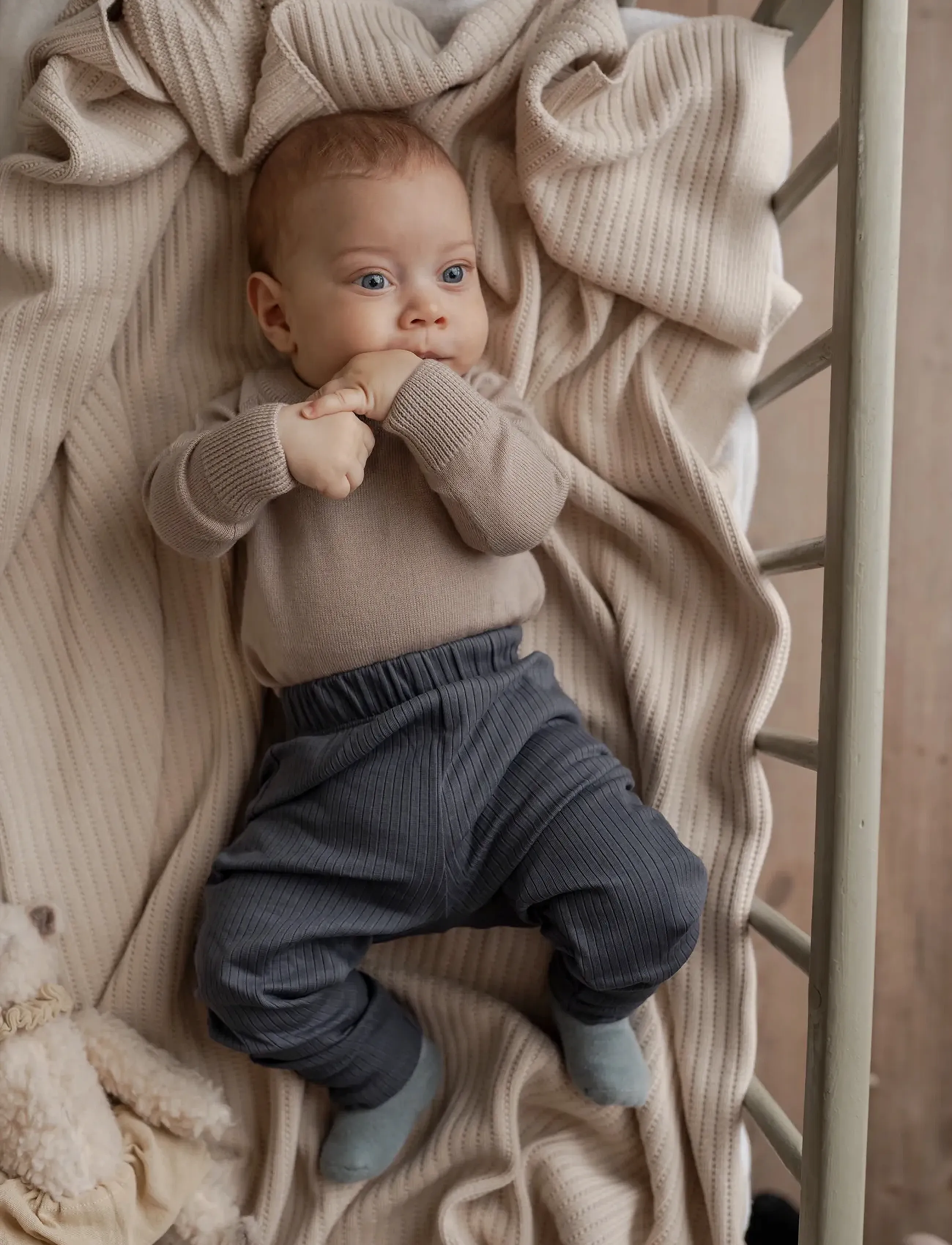 Hanevild - Martin romper, merinowool - långärmade bodies - cream oatmeal - 4