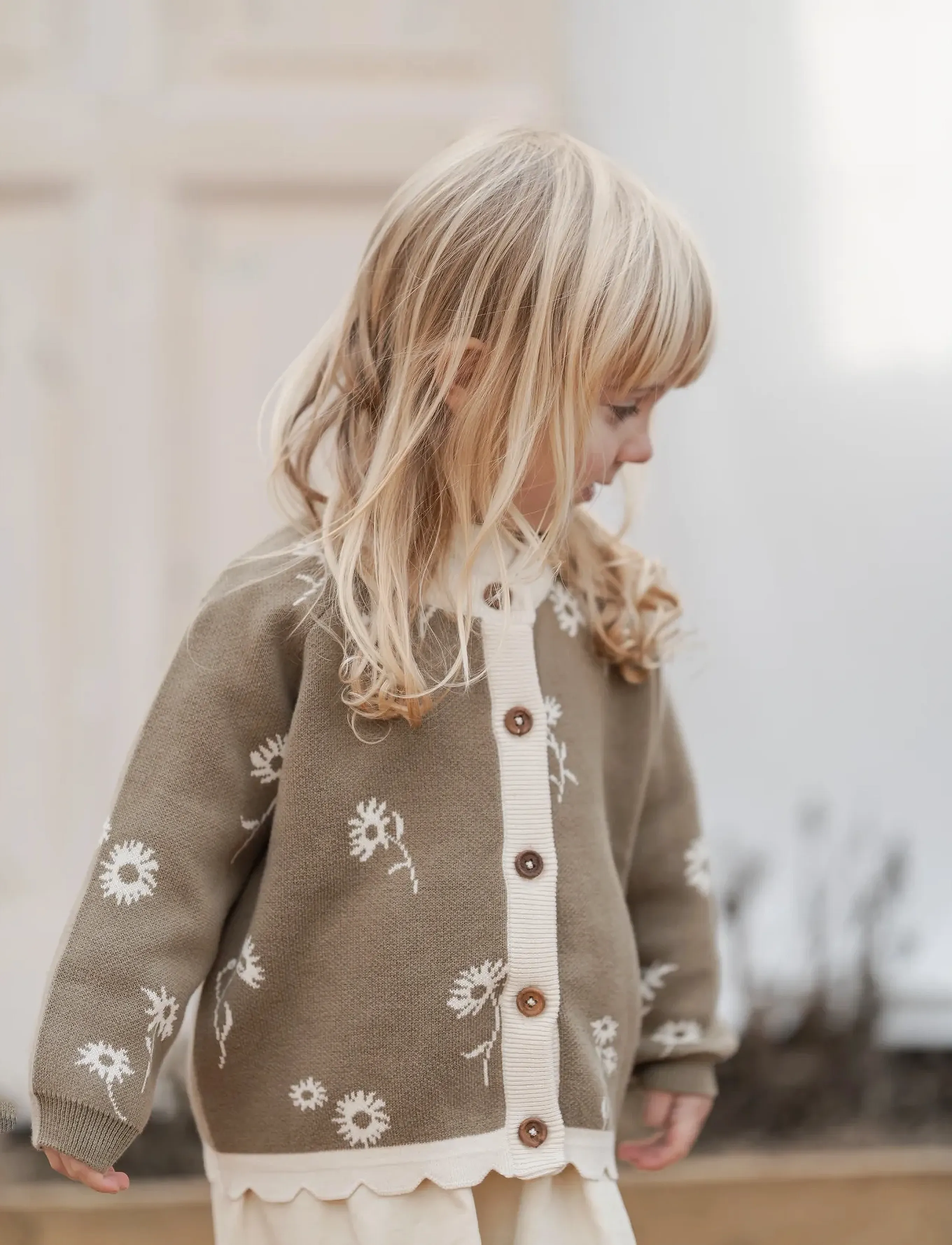 Hanevild Alva cardigan - Yläosat - CORIANDER / khaki/green