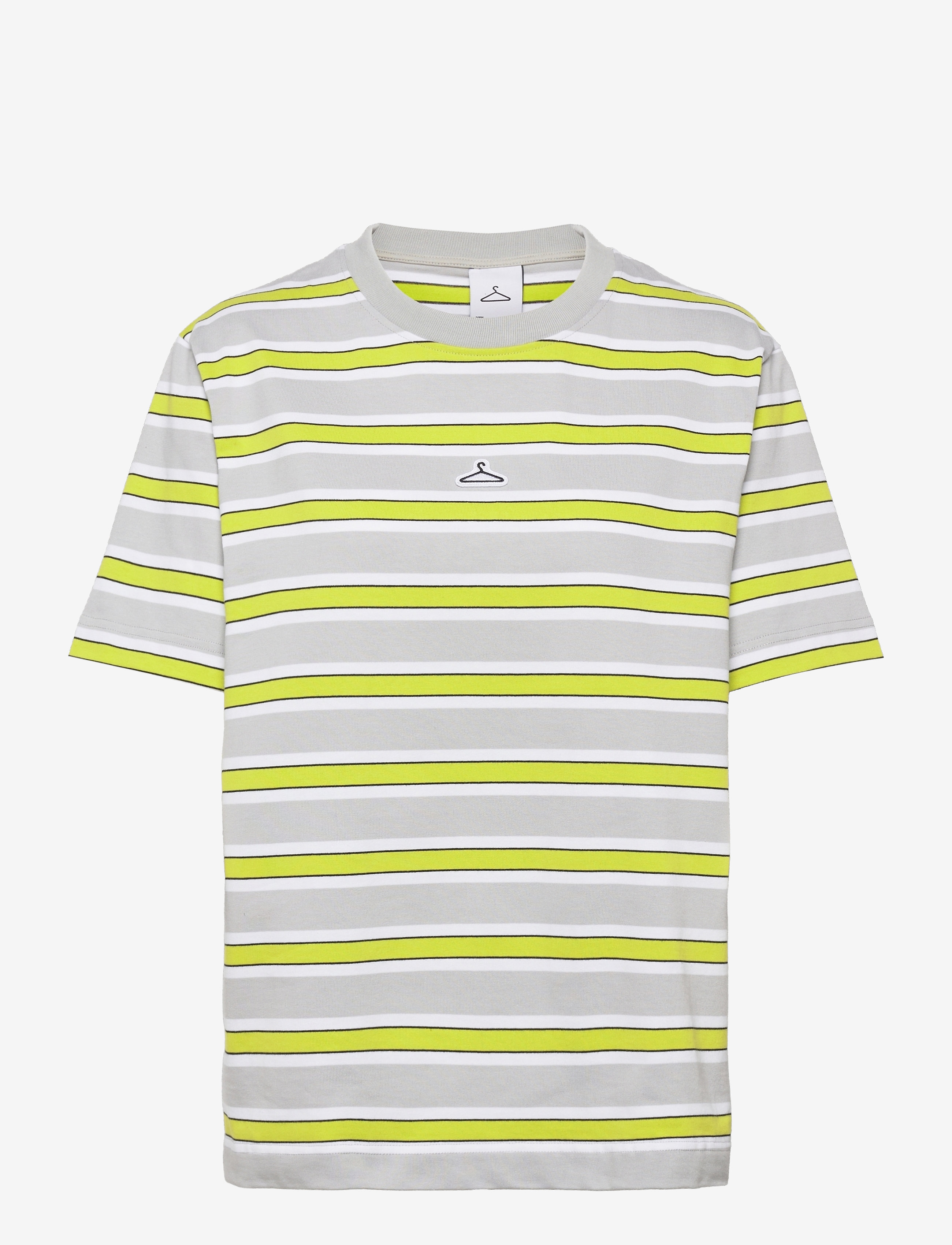 Hanger by Holzweiler Hanger Striped Tee - Hanger by Holzweiler - GREY LIME 0340 / multi