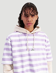 Hanger by Holzweiler - Hanger Striped Tee - t-shirt & tops - lilac white 3720 - 3