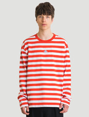 Hanger by Holzweiler - Hanger Striped Longsleeve - t-shirt & tops - red white 1664 - 2